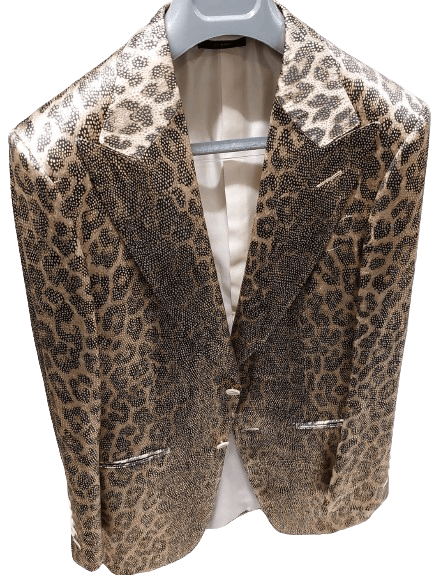 Tom Ford o1loc1c0824 11MM40SZ Atticus Jacket in Leopard Size US S / EU 44-46 / 1 - 1 Thumbnail