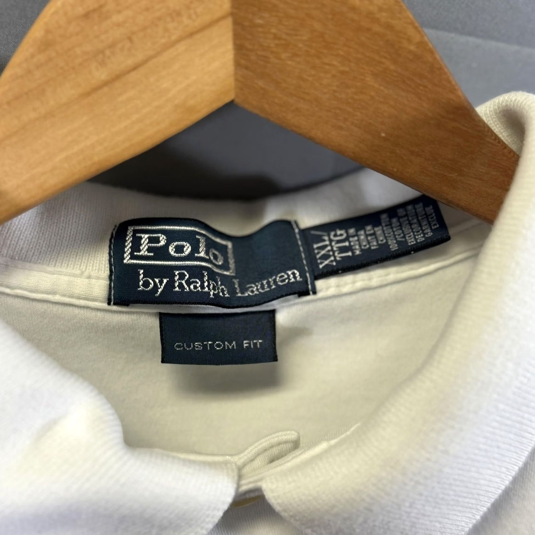 Polo Ralph Lauren VINTAGE Polo Ralph Lauren Polo Shirt Mens 2XL White Custom Fit Embroidered Pony Golf Size US XXL / EU 58 / 5 - 4 Thumbnail