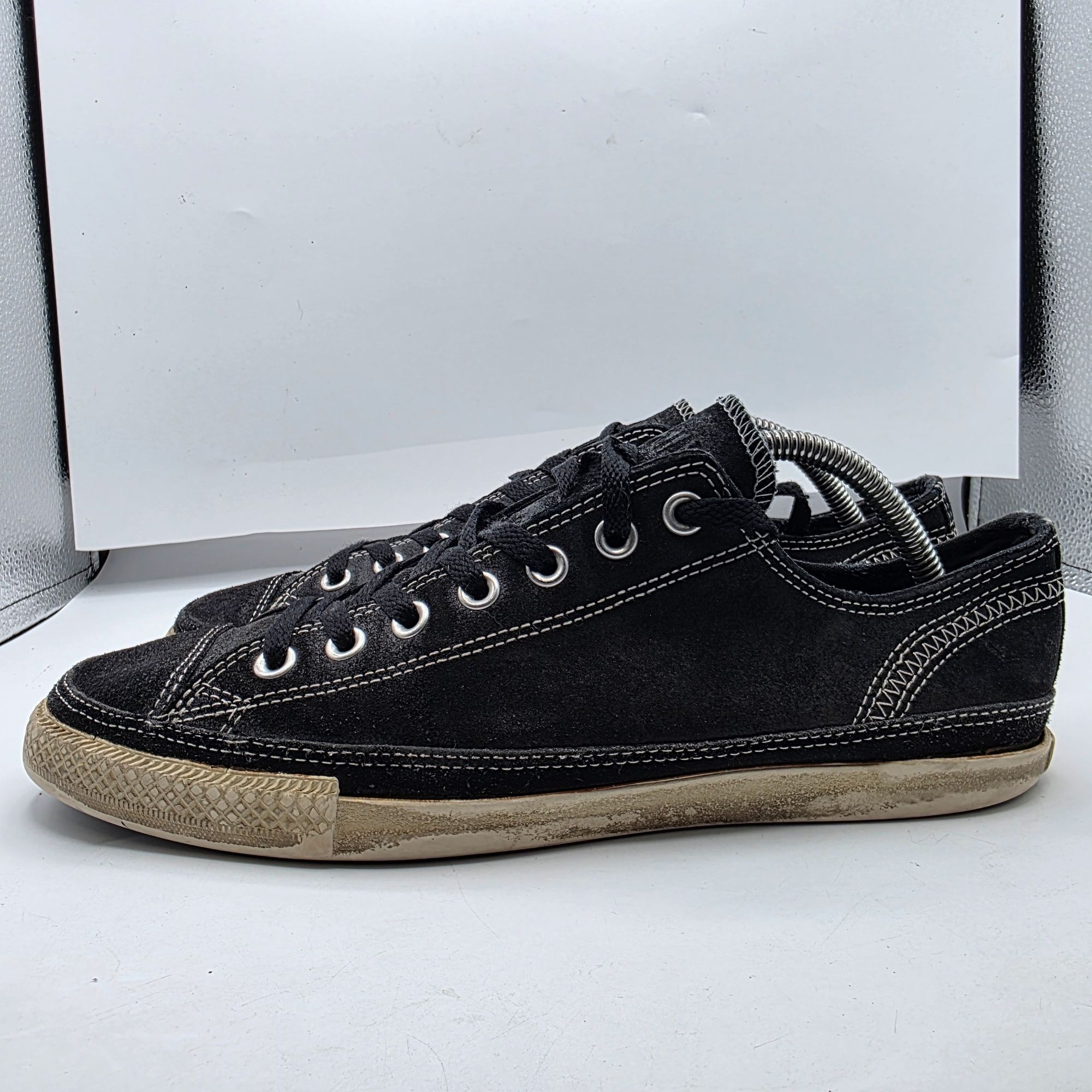 Converse Converse All Star Mens Low Top Sneakers Mens 9 Black Leather Size US 9 / EU 42 - 13 Thumbnail