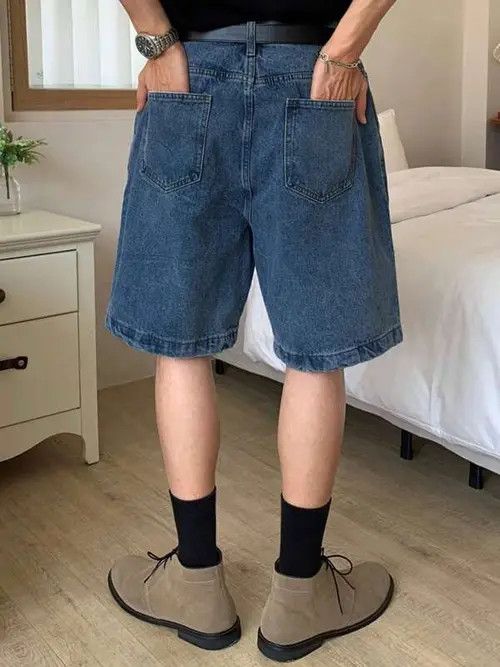 Japanese Brand × Vintage VINTAGE Y2K RETRO jeans denim shorts Size US 32 / EU 48 - 3 Thumbnail