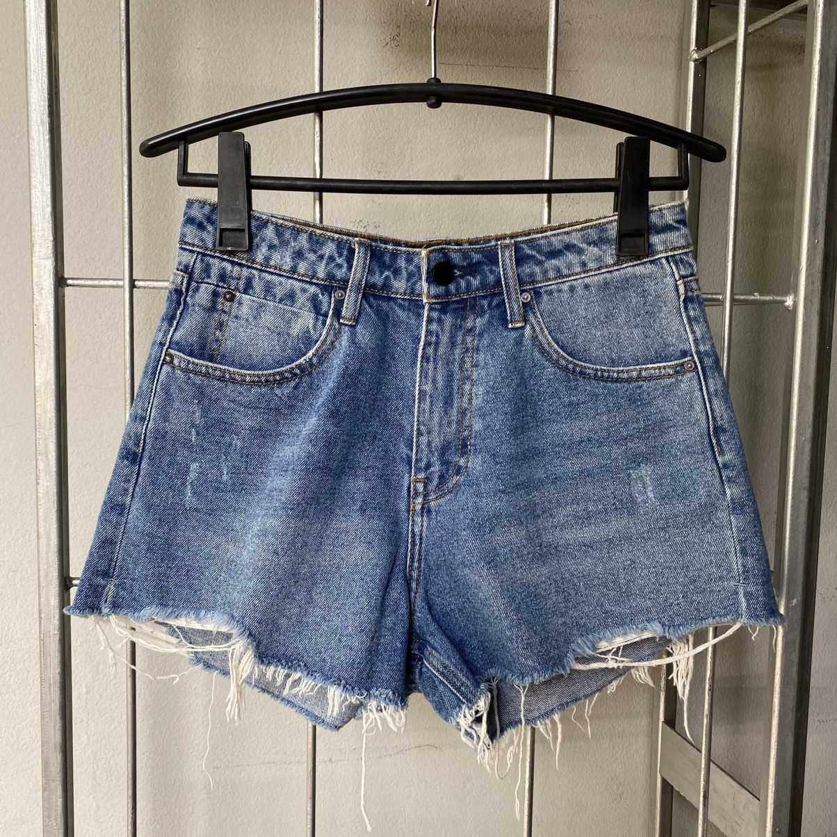 Alexander Wang ALEXANDER WANG High-Waisted Jean Shorts Size 29" - 2 Thumbnail