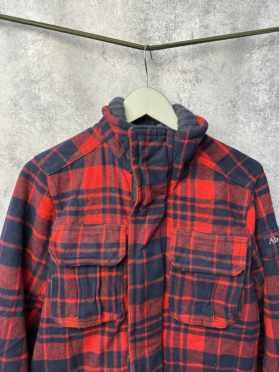 Abercrombie & Fitch Vintage Plaid Wool Barn Jacket