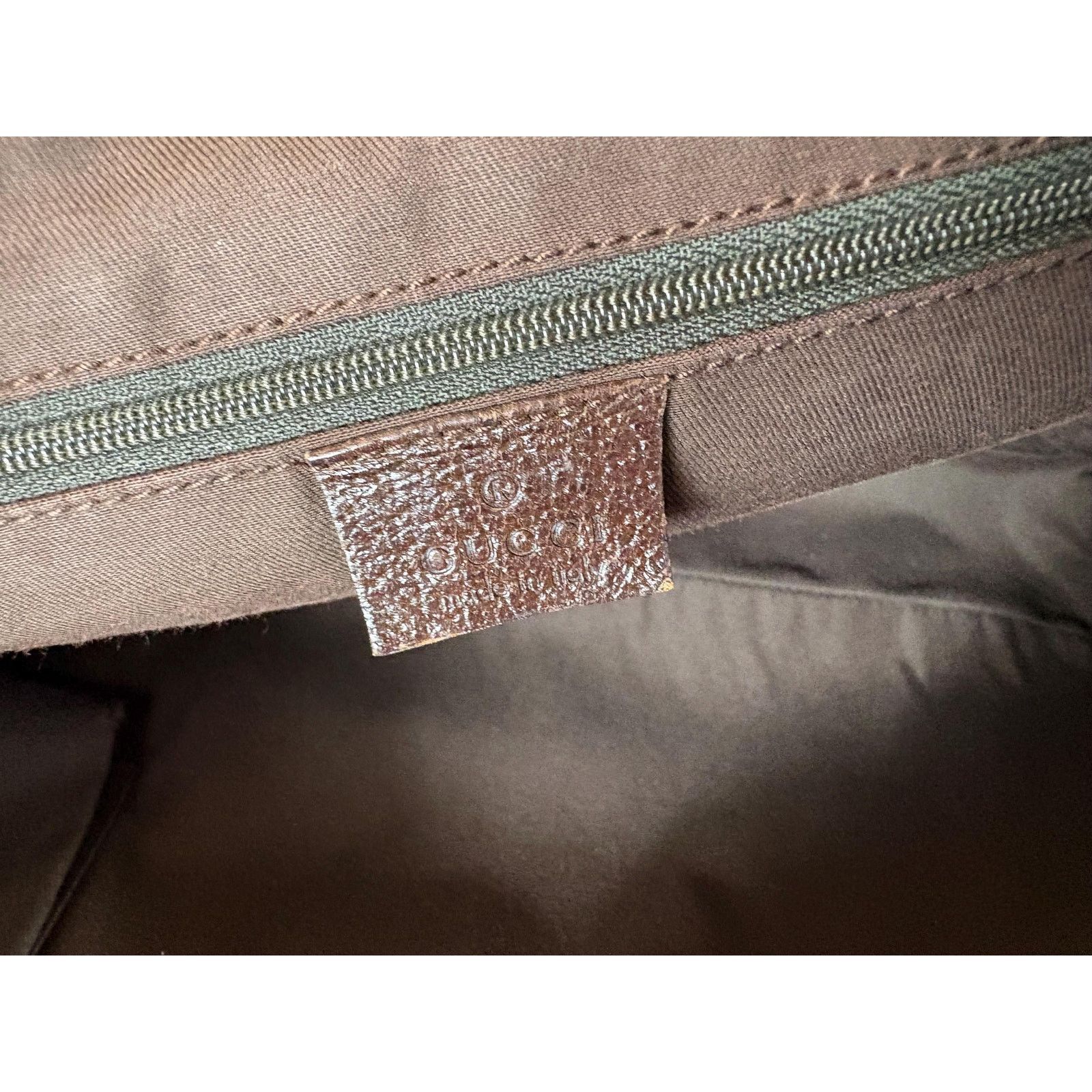 Gucci Authentic Gucci Eclipse GG Cloth and Brown Leather Shoulder Size ONE SIZE - 13 Thumbnail