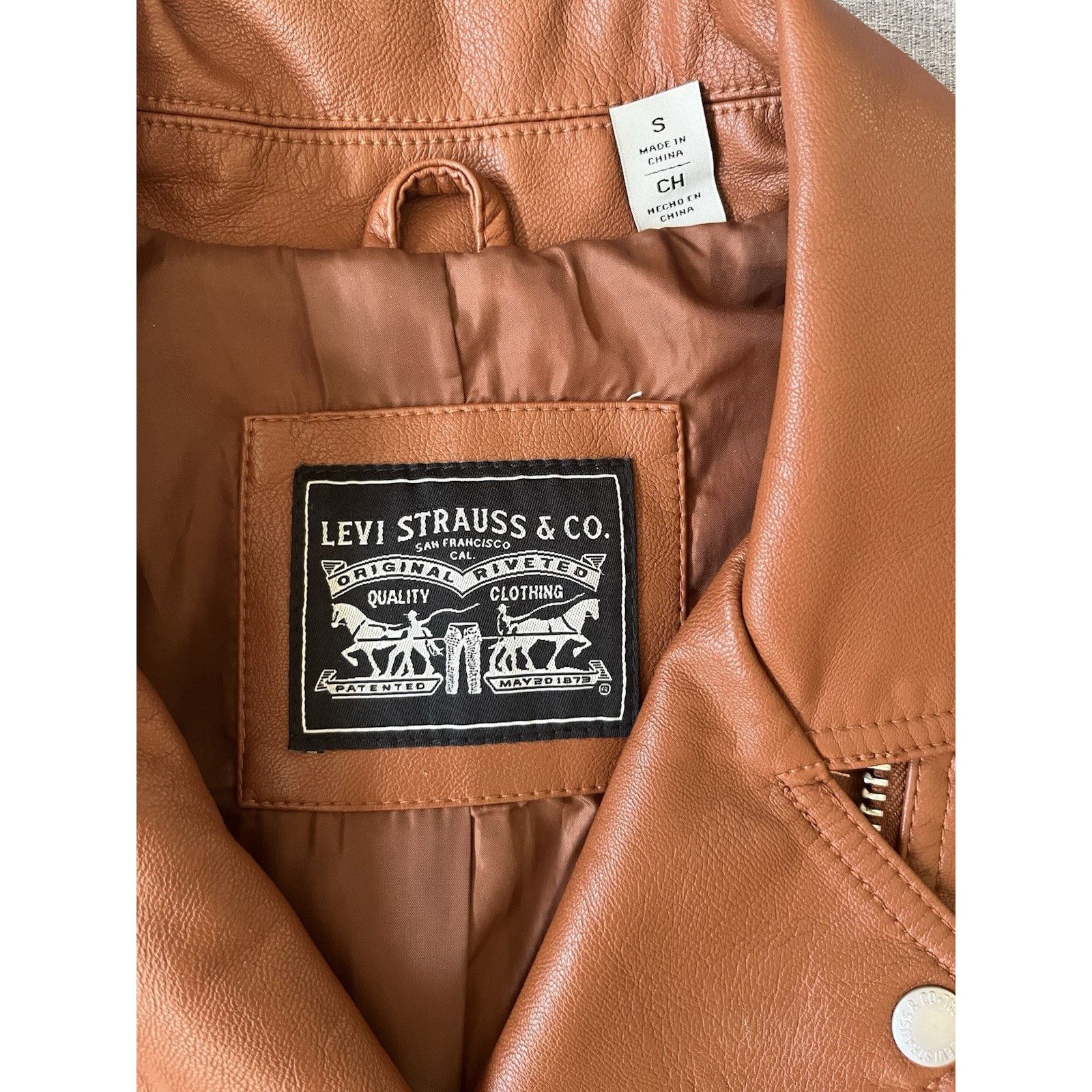 Levi's LW1RU538 Levi's Women's 538 Moto jacket size Small Brown Size S / US 4 / IT 40 - 5 Thumbnail