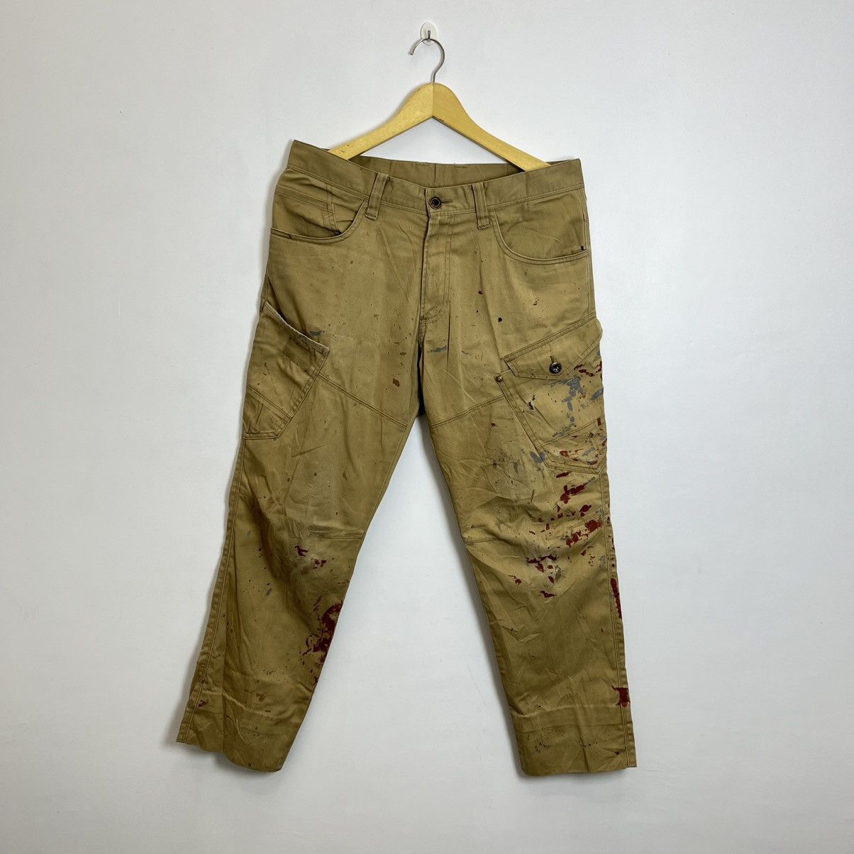 Trashed Burtle Work Pants Distressed Japan Grunge