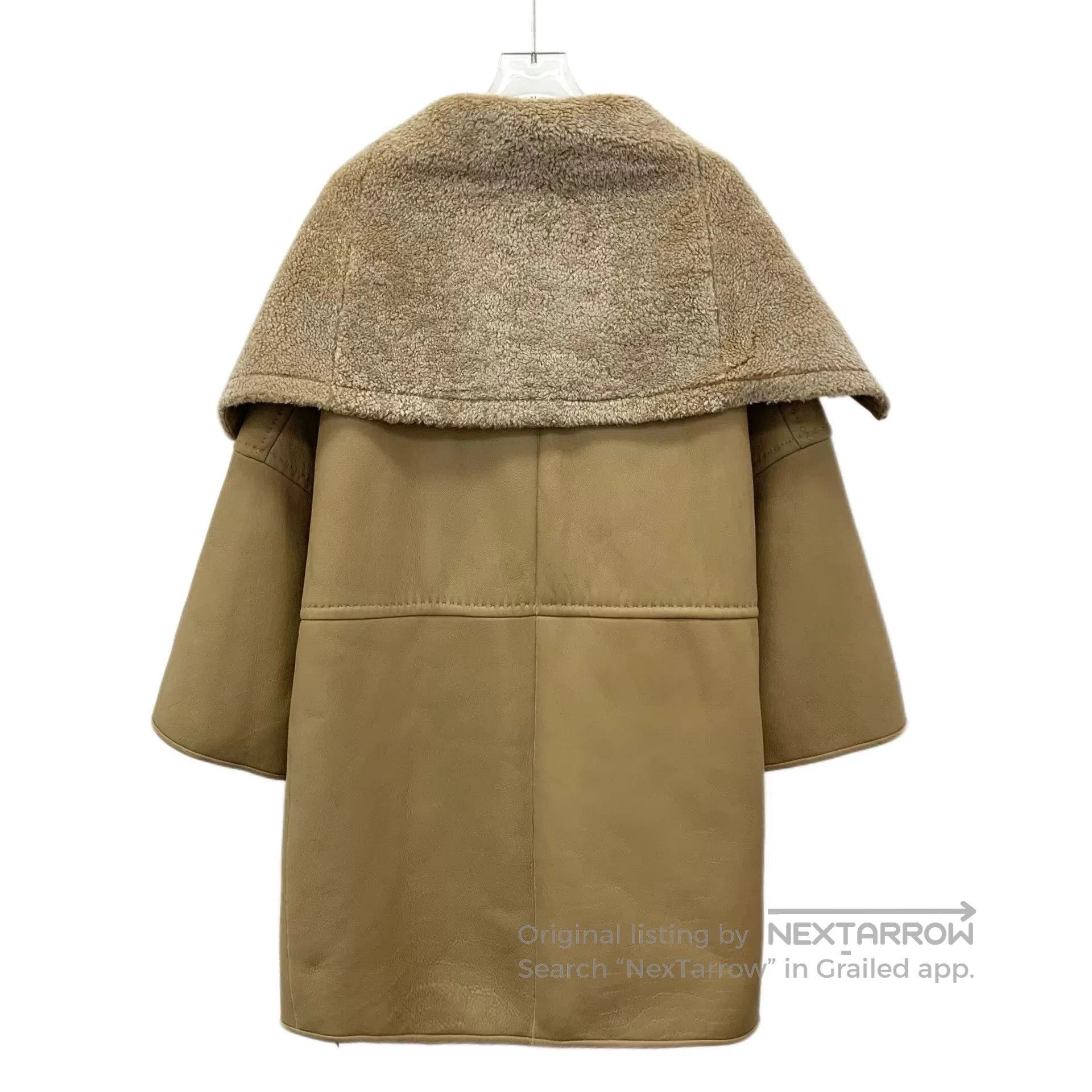 Other brown leather hooded long coat. Size US S / EU 44-46 / 1 - 2 Thumbnail