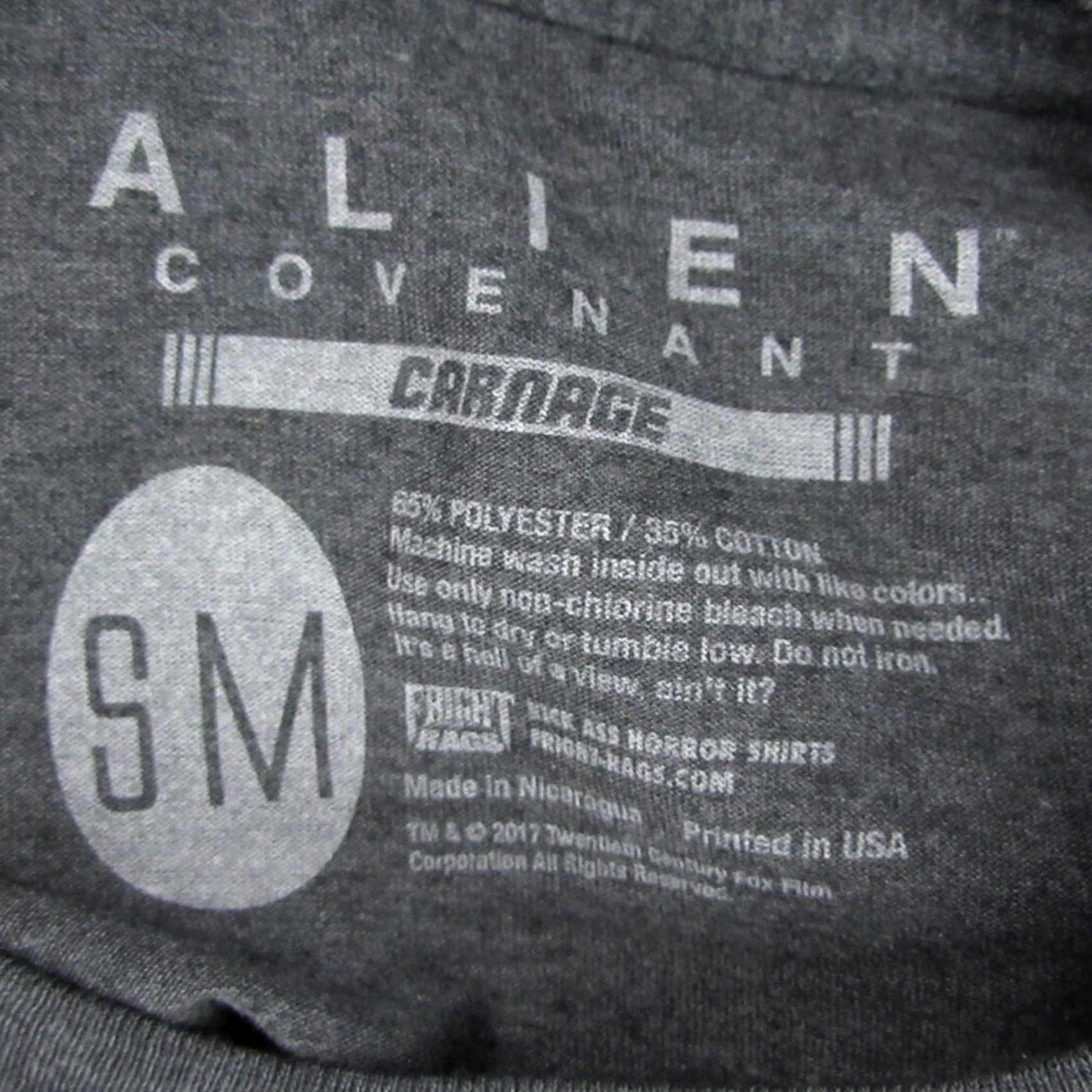 Vintage Fright Rags T-Shirt Shirt Mens Small Gray Alien Covenant Face Hugger 80s 90s Horror Sci Fi Size US S / EU 44-46 / 1 - 7 Thumbnail