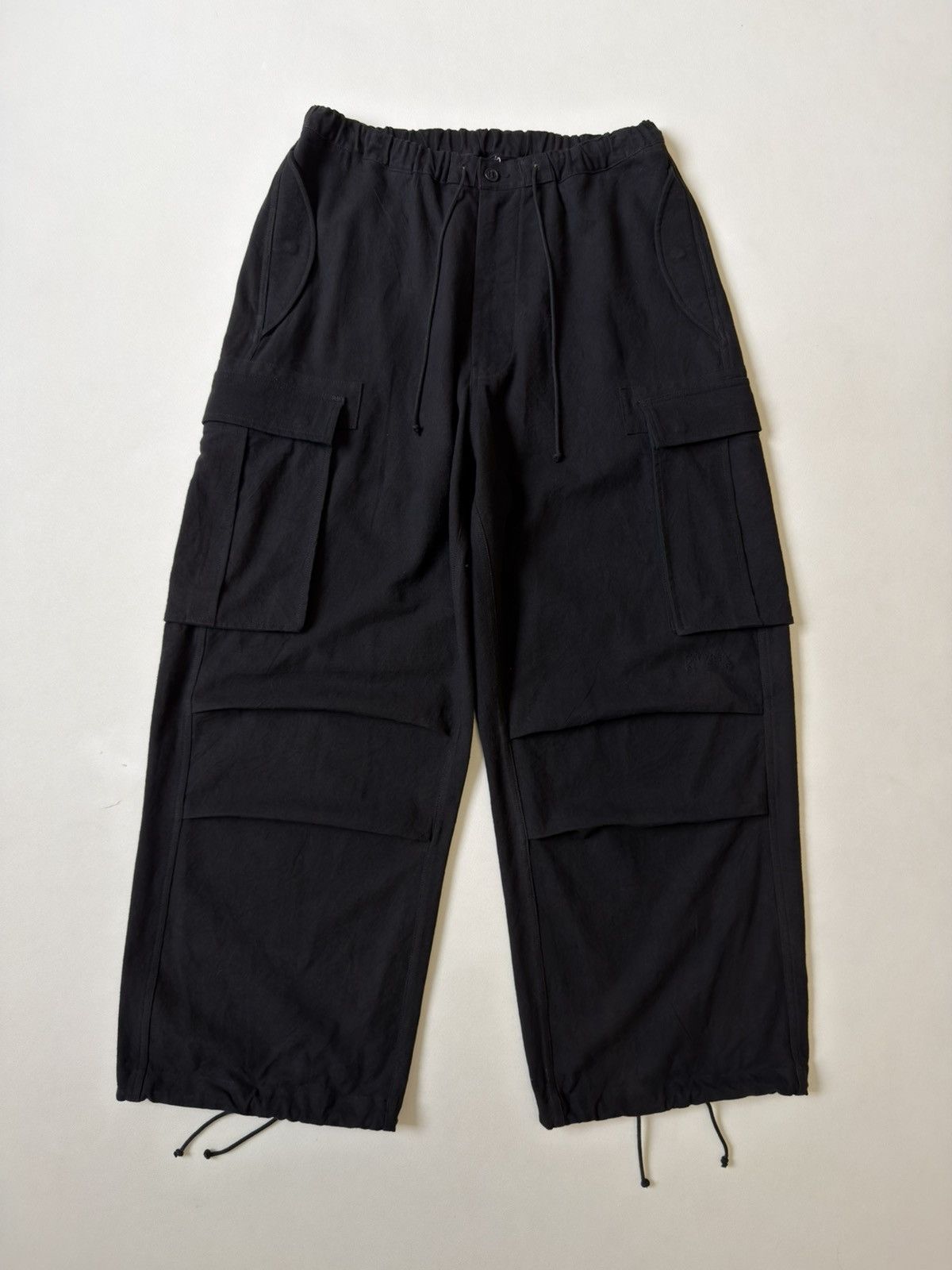 Story Mfg. Black Wide Leg ‘Paco’ Cargo Pants Size US 36 / EU 52 - 17 Thumbnail