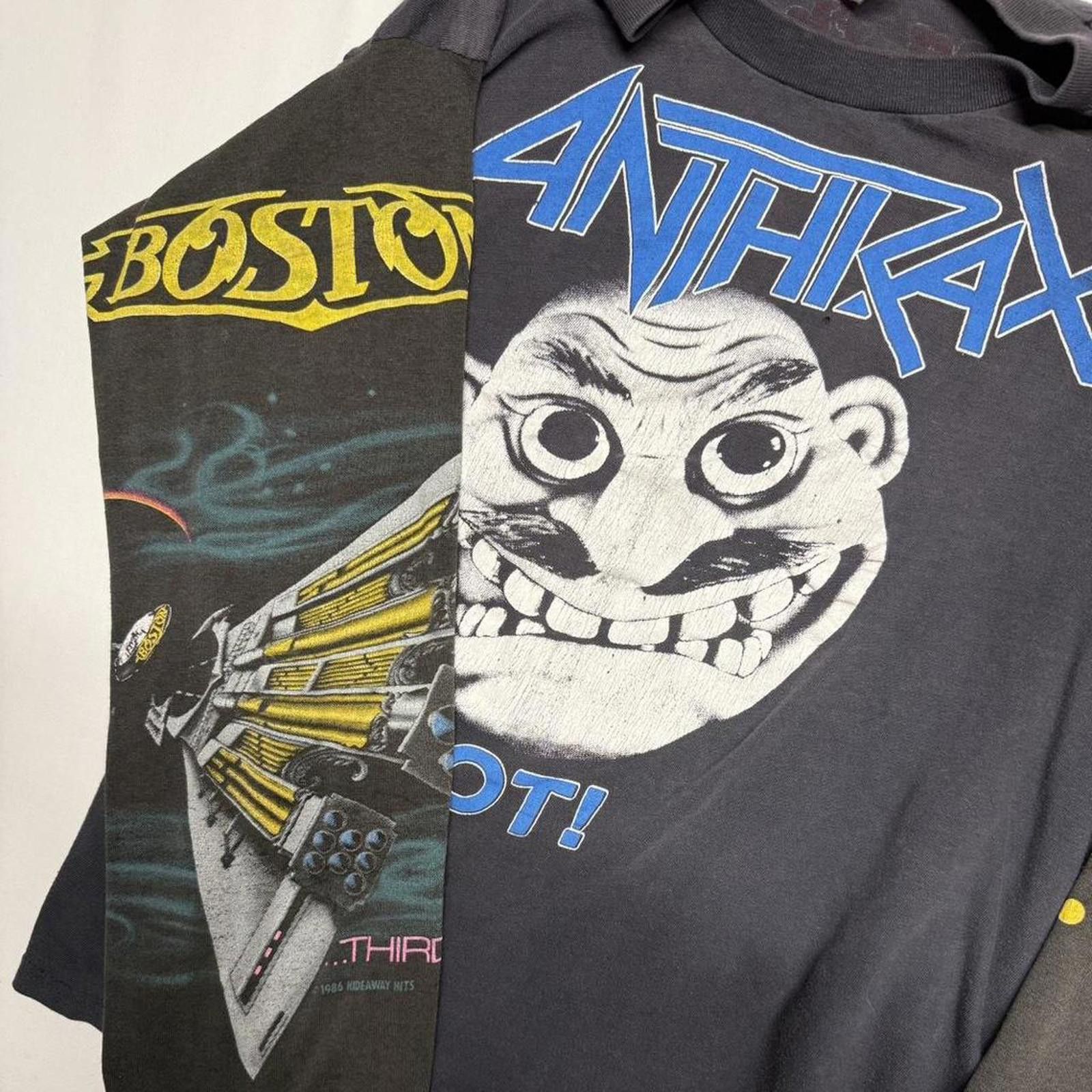 Other Anthrax / Boston duo single stitch band tee size M Size US S / EU 44-46 / 1 - 3 Thumbnail