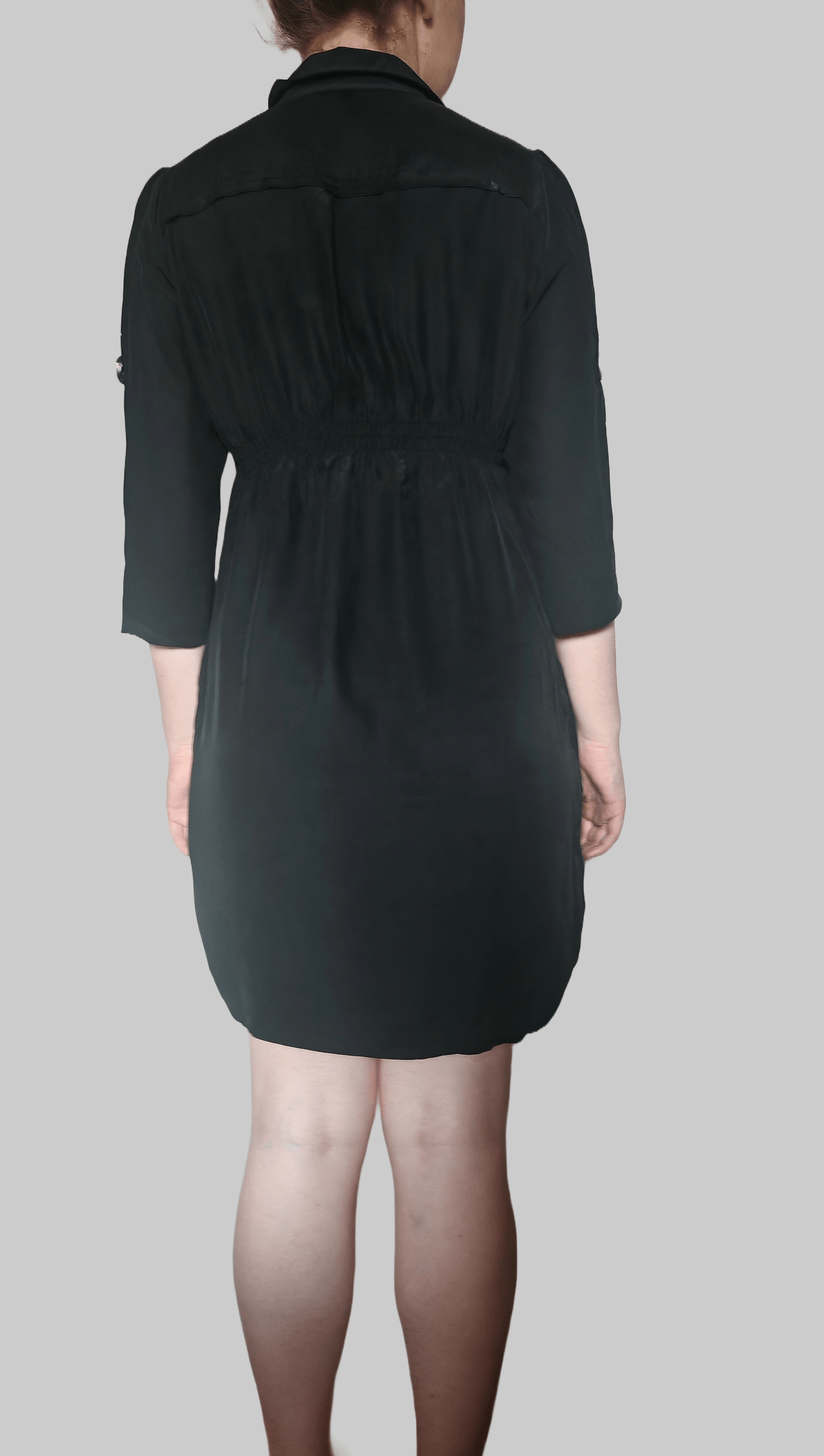 Mexx Vintage Mexx 100 % Silk Mini Shirt Dress Button Up size M-L Size L / US 10 / IT 46 - 3 Thumbnail