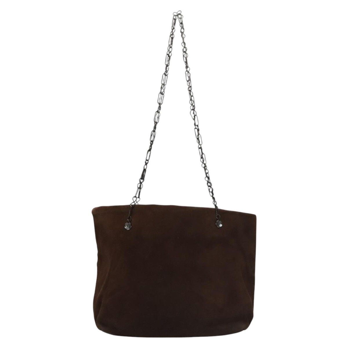 Prada Brown Suede Shoulder Bag (Pre-Owned) Size ONE SIZE - 1 Thumbnail