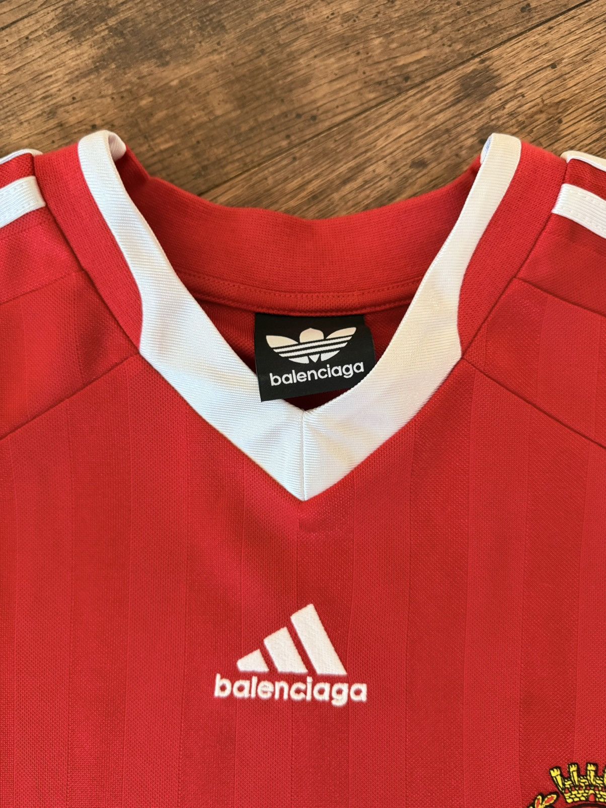 Balenciaga BALENCIAGA X ADIDAS Oversized Soccer Jersey Size US M / EU 48-50 / 2 - 4 Thumbnail