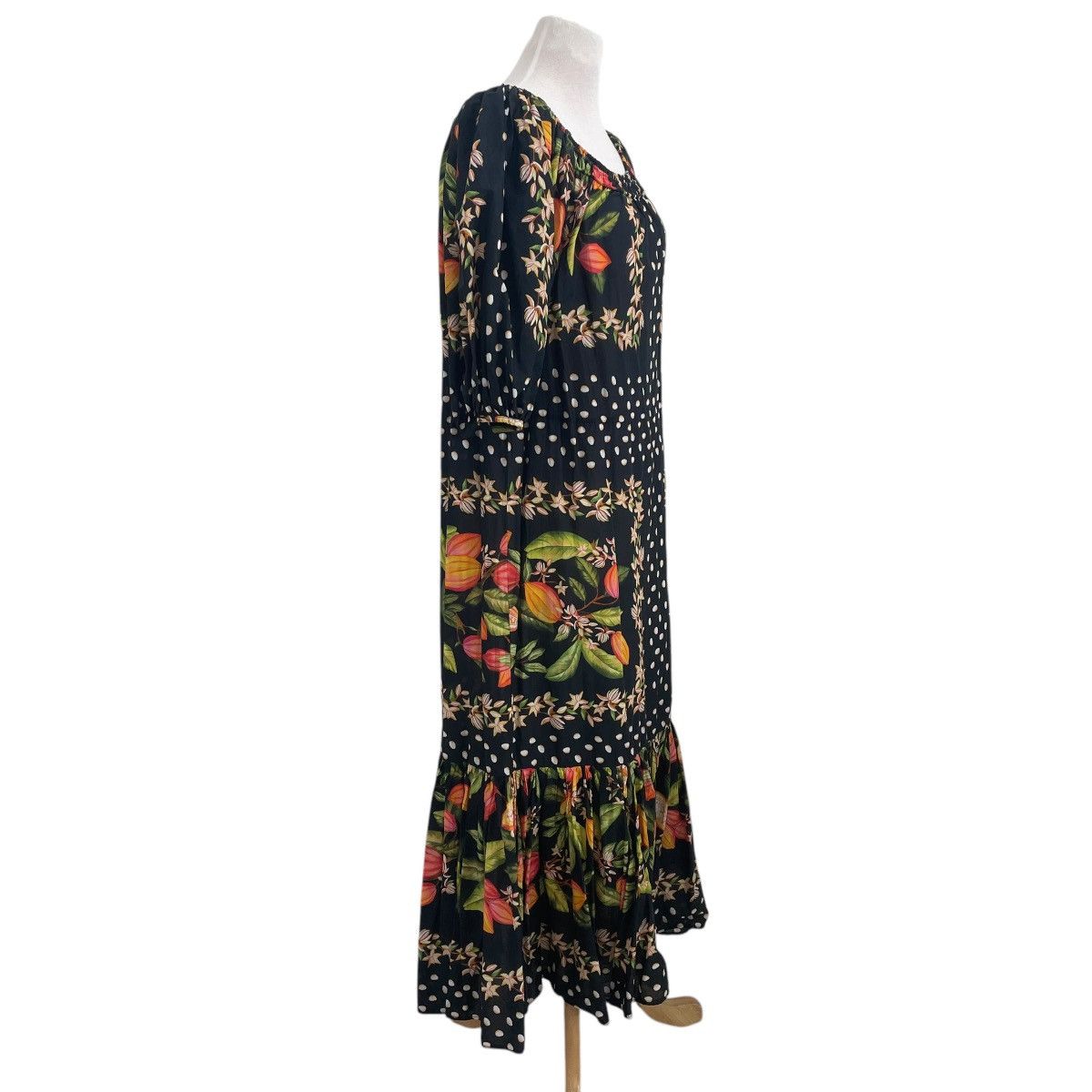 Farm Rio FARM Rio Cocoa Paradise Tropical Maxi Dress Black Medium Size M / US 6-8 / IT 42-44 - 7 Thumbnail
