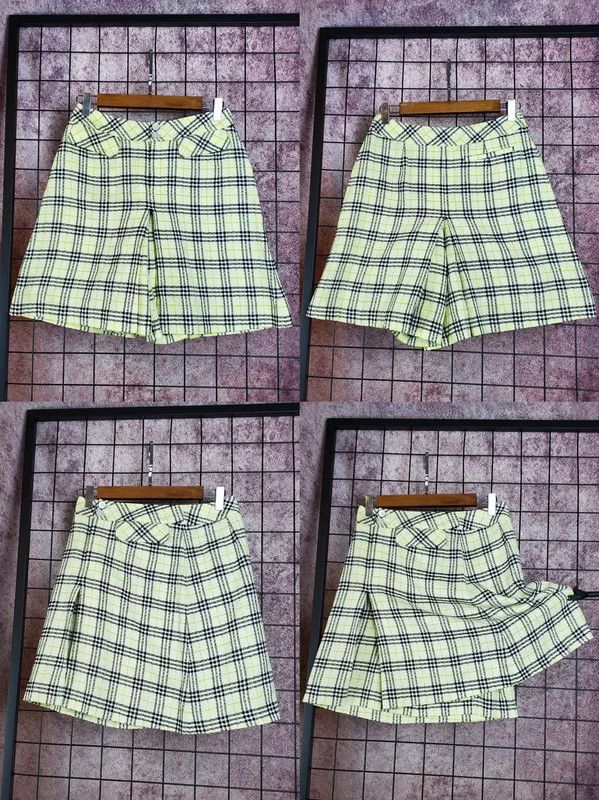 Burberry Burberry Summer Cotton Checkered Casual Pants Size 26" / US 2 / IT 38 - 1 Thumbnail