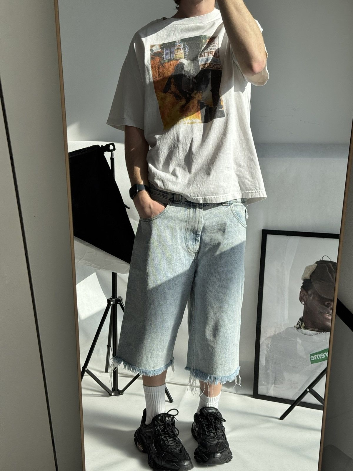 GX1000 GX1000 Terror White T-shirt Charcoal Canvas Skate Size US XL / EU 56 / 4 - 2 Thumbnail
