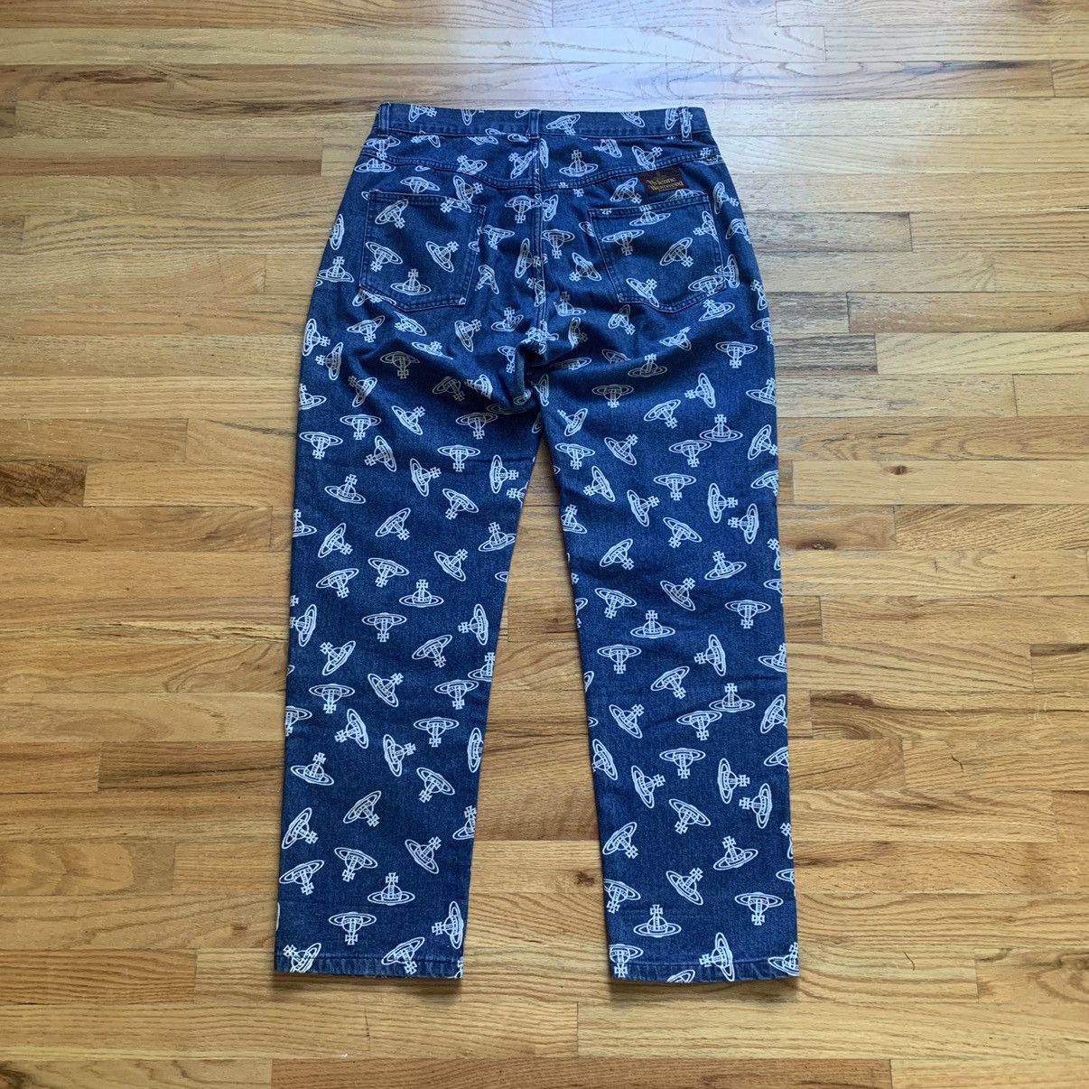 Vivienne Westwood SS1985 Orb Monogram Print Jeans Size US 34 / EU 50 - 5 Thumbnail