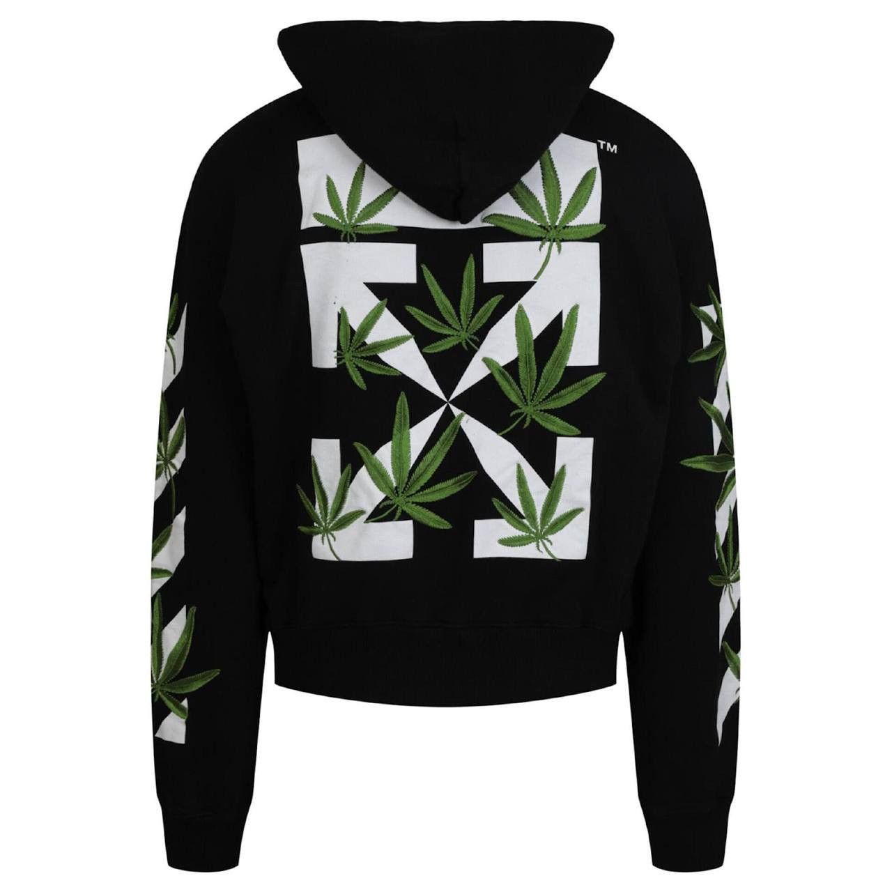 Off-White OFF WHITE HIGH WEED BLACK HOODIE Size US XL / EU 56 / 4 - 5 Thumbnail