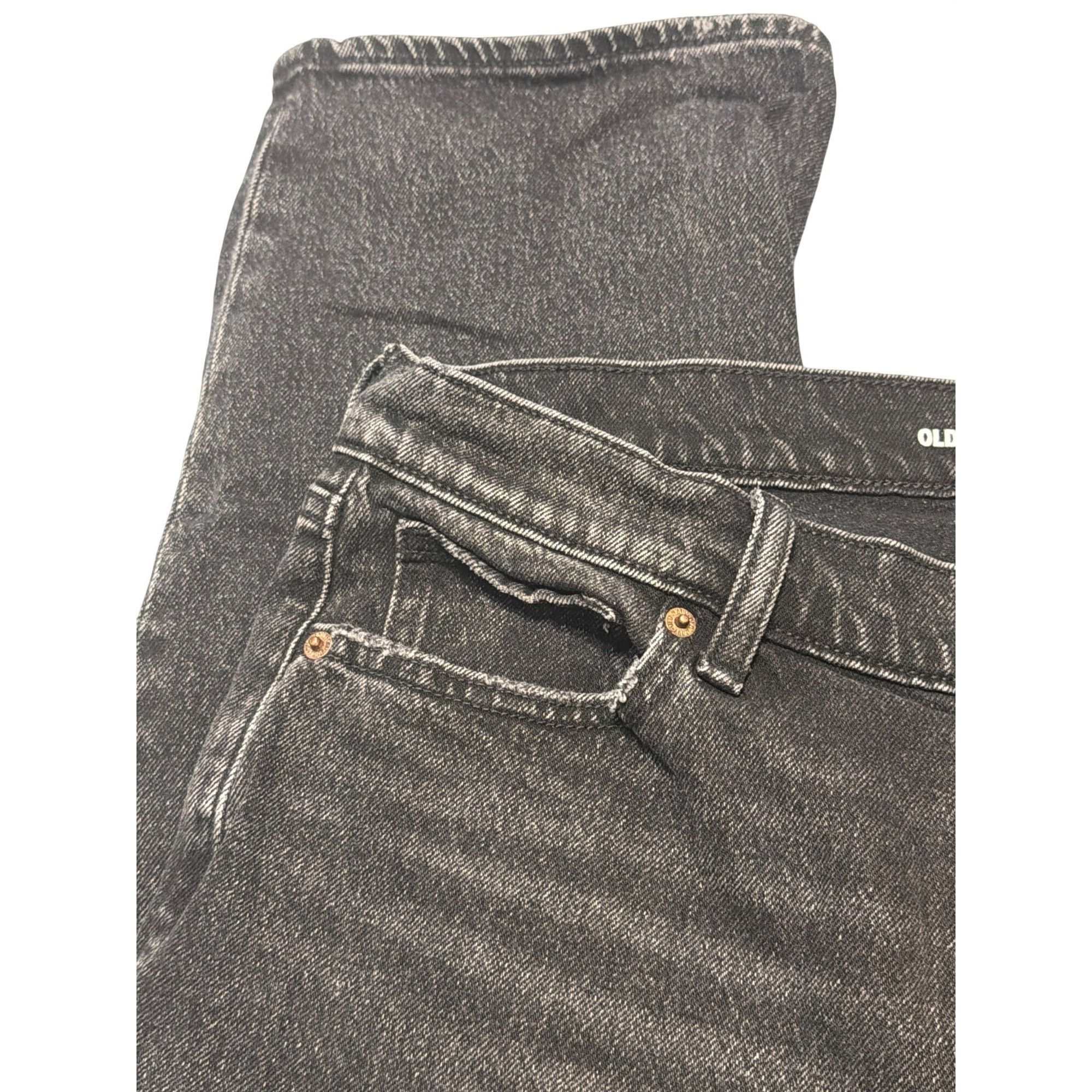 Old Navy Old Navy Mid Rise Boyfriend Loose Black Denim Jeans Relaxed Size 32" / US 10 / IT 46 - 2 Thumbnail