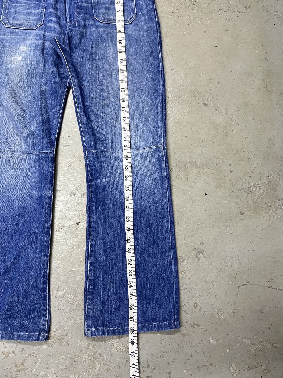 Diesel × If Six Was Nine × Japanese Brand BOOTCUT DOUBLE KNEE BUSH VINTAGE DIESEL JEANS Y2K FLARED Size US 32 / EU 48 - 6 Thumbnail