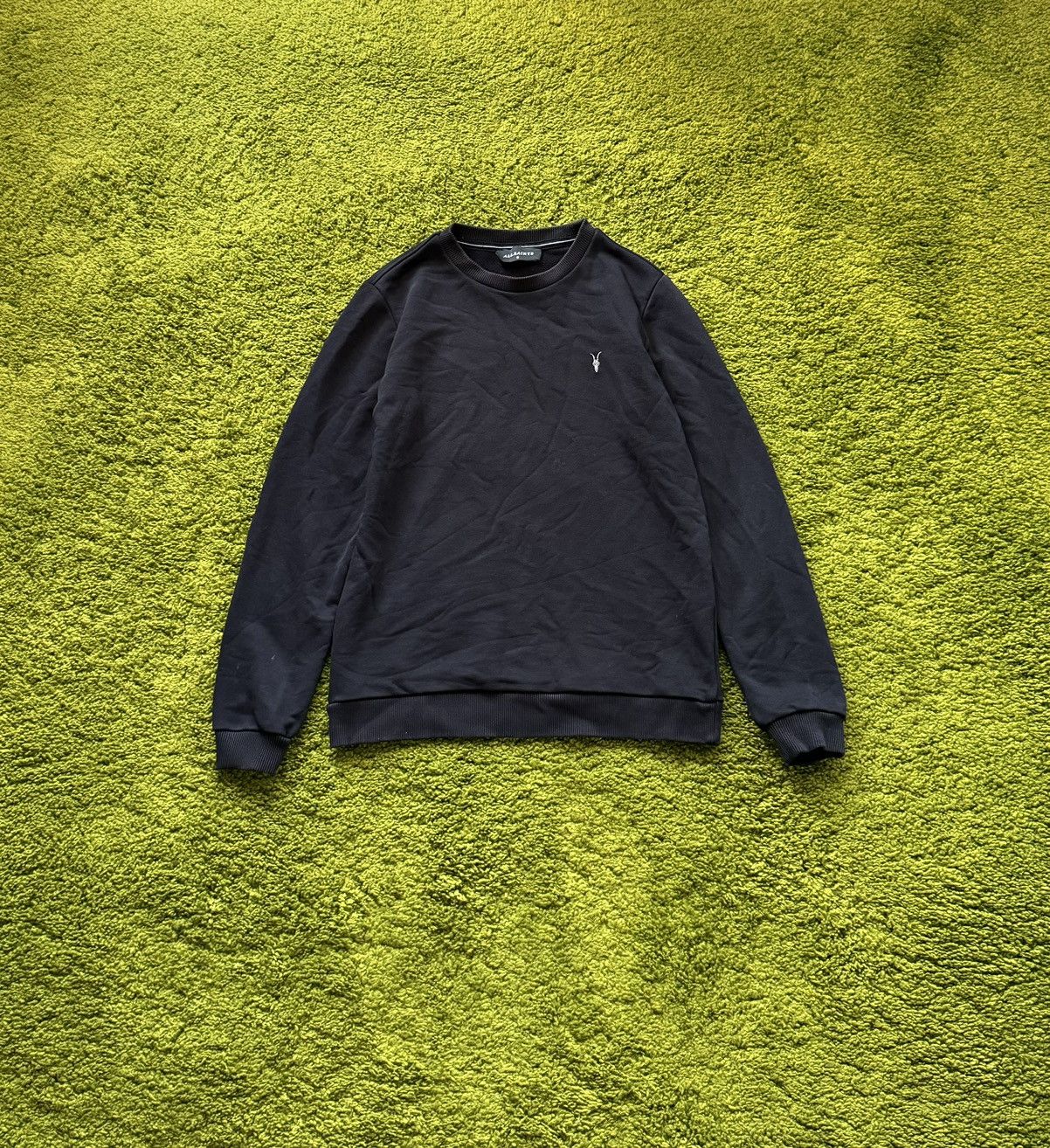 Allsaints × Designer AllSaints avant garde black sweatshirt Size US S / EU 44-46 / 1 - 1 Thumbnail