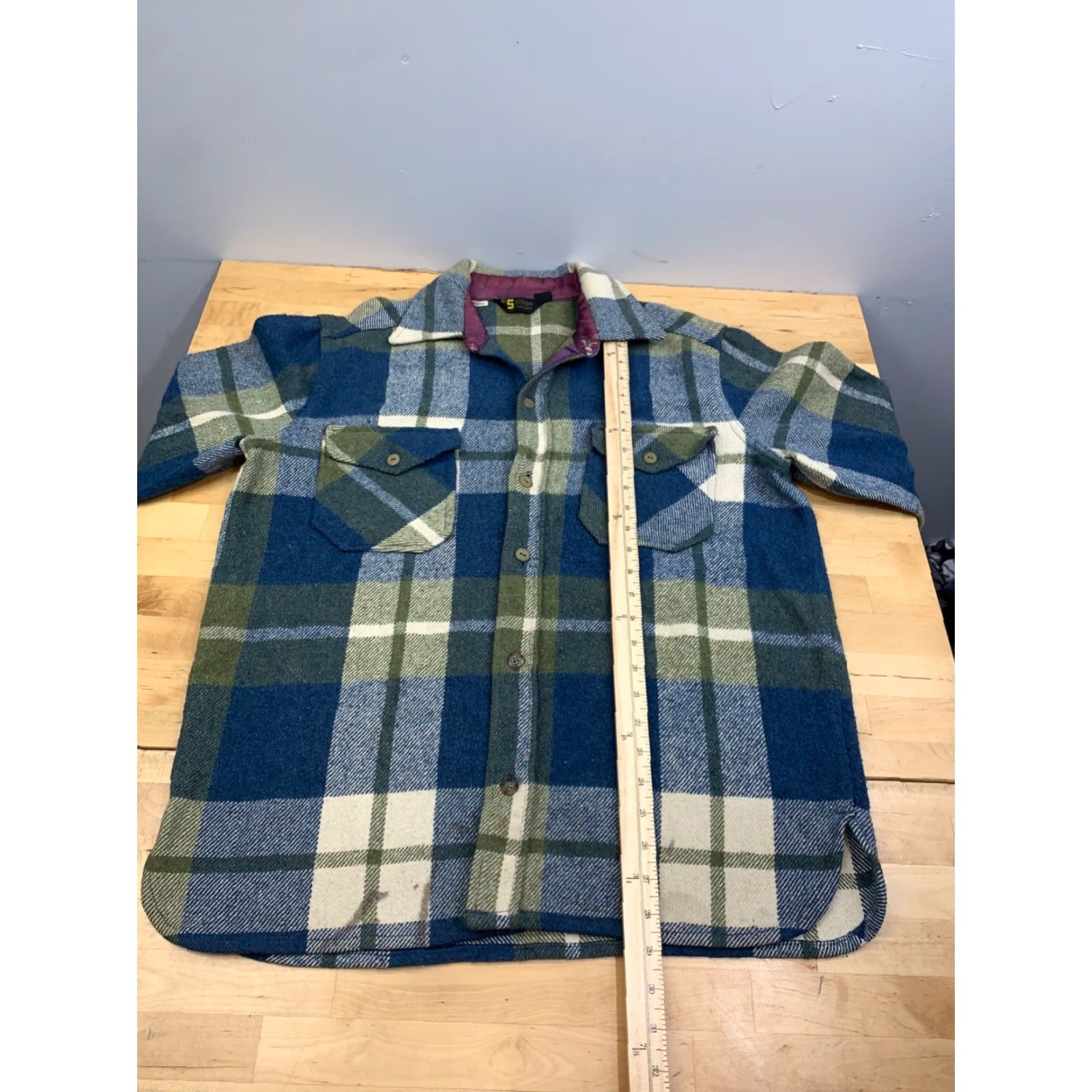 Vintage VINTAGE Silton California Flannel Button Up Shirt Mens L Blue Long Sleeve Size US L / EU 52-54 / 3 - 6 Thumbnail