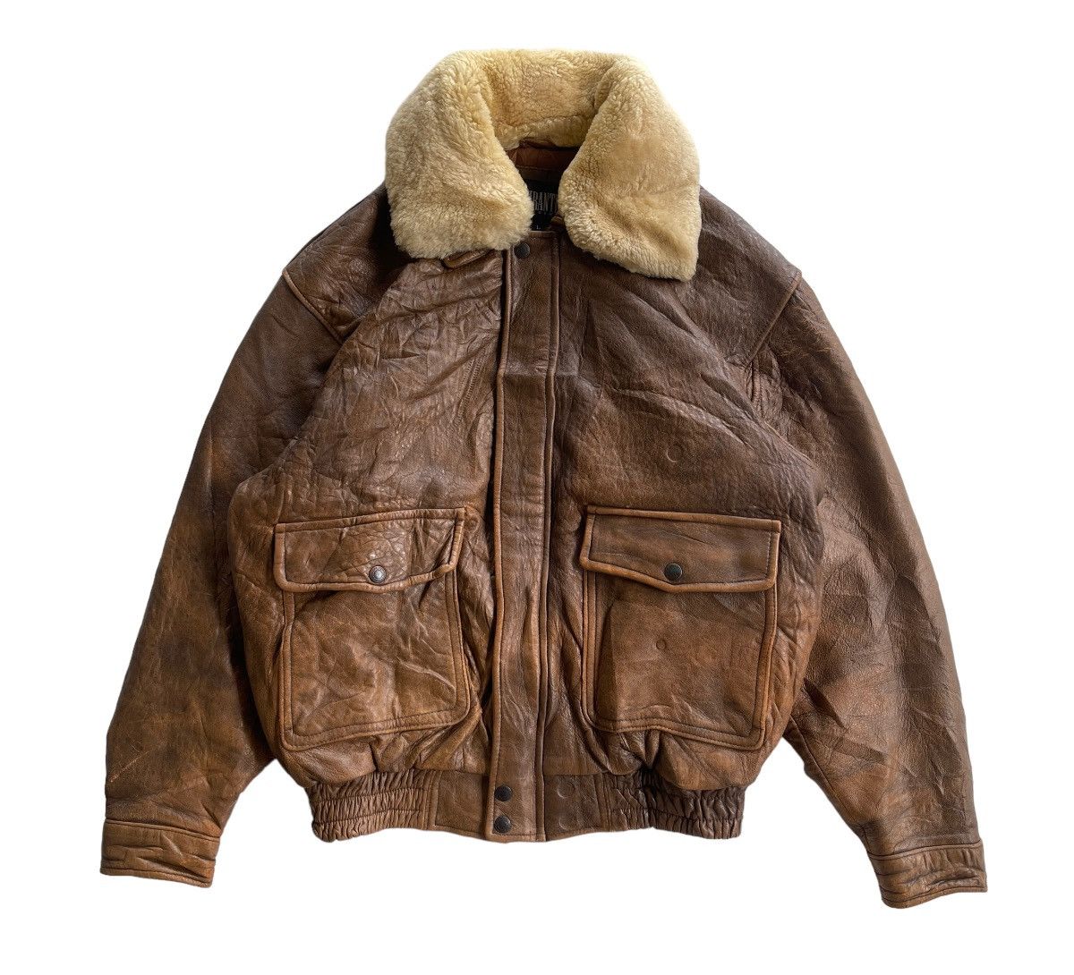 Vintage Vintage Durante Leather Flight Jacket Size US L / EU 52-54 / 3 - 2 Thumbnail