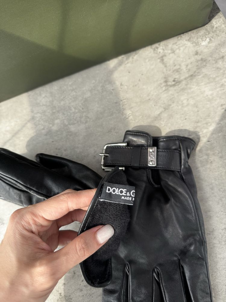 Dolce & Gabbana Dolce Gabbana Leather Gloves Metal Belt Size ONE SIZE - 3 Thumbnail