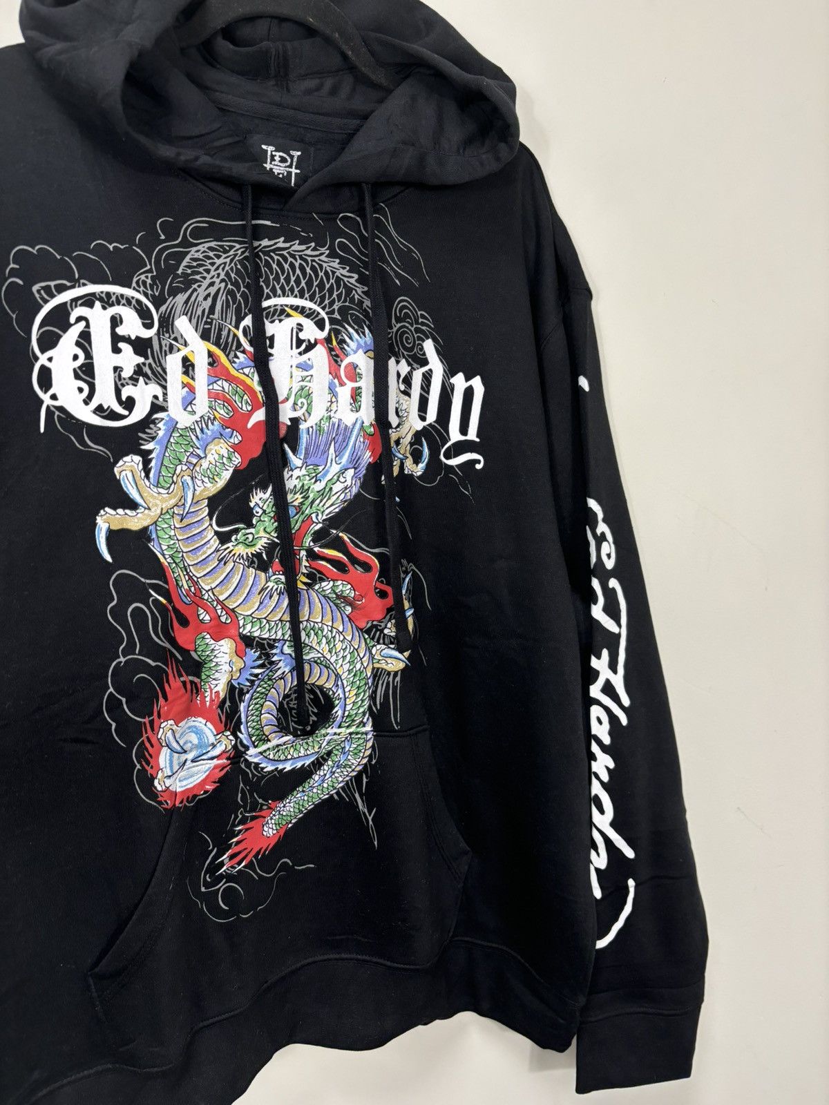 Ed Hardy Ed Hardy Chinese Dragon Tattoo Logo NEW Black Hype Hoodie Size US XL / EU 56 / 4 - 9 Thumbnail