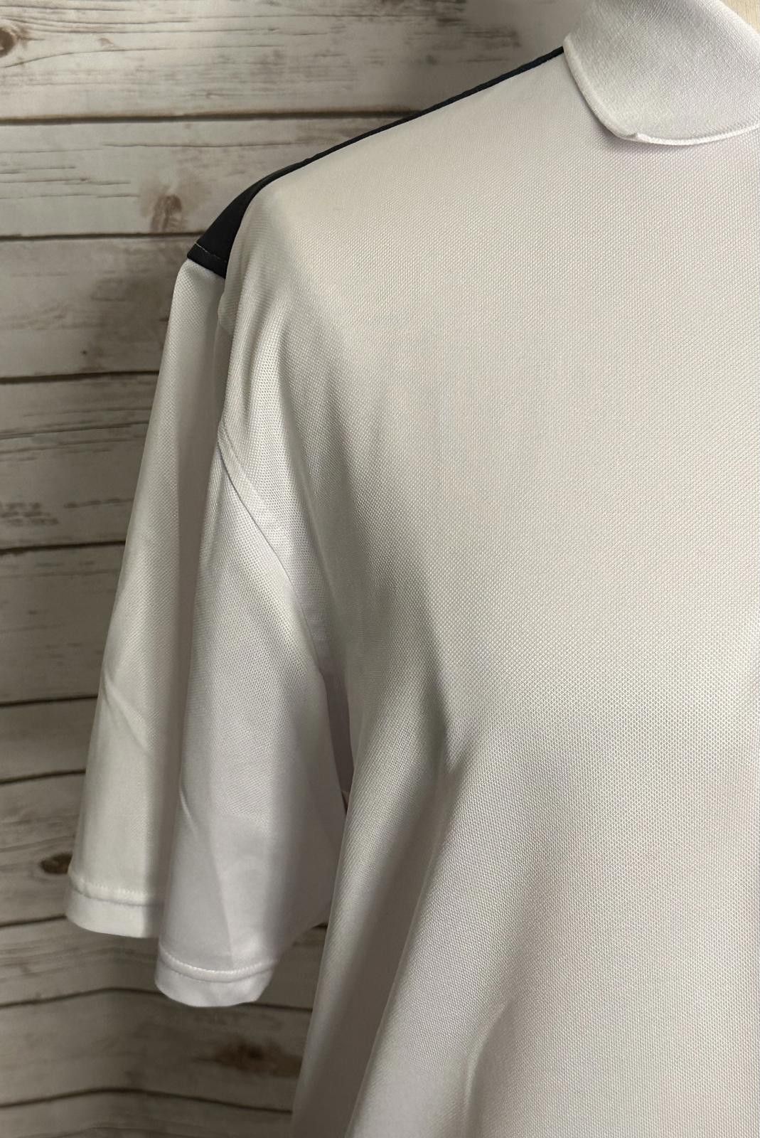 Footjoy FootJoy white/navy/pink striped performance golf polo shirt Size US L / EU 52-54 / 3 - 3 Thumbnail