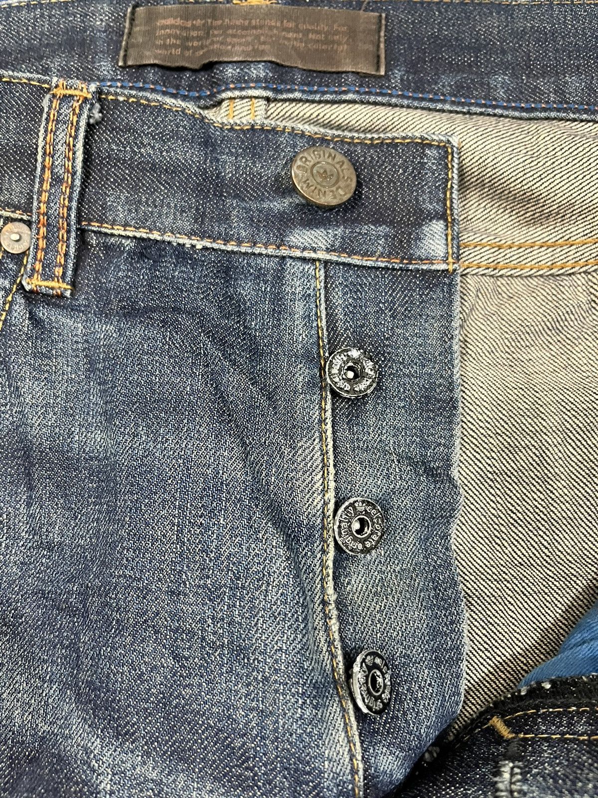 Adidas Vintage Adidas Flower Baggy Selvedge Denim Size US 33 - 14 Thumbnail