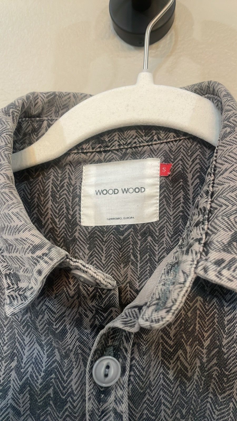 Wood Wood Wood Wood Herringbone Print Buttondown Size US S / EU 44-46 / 1 - 3 Thumbnail