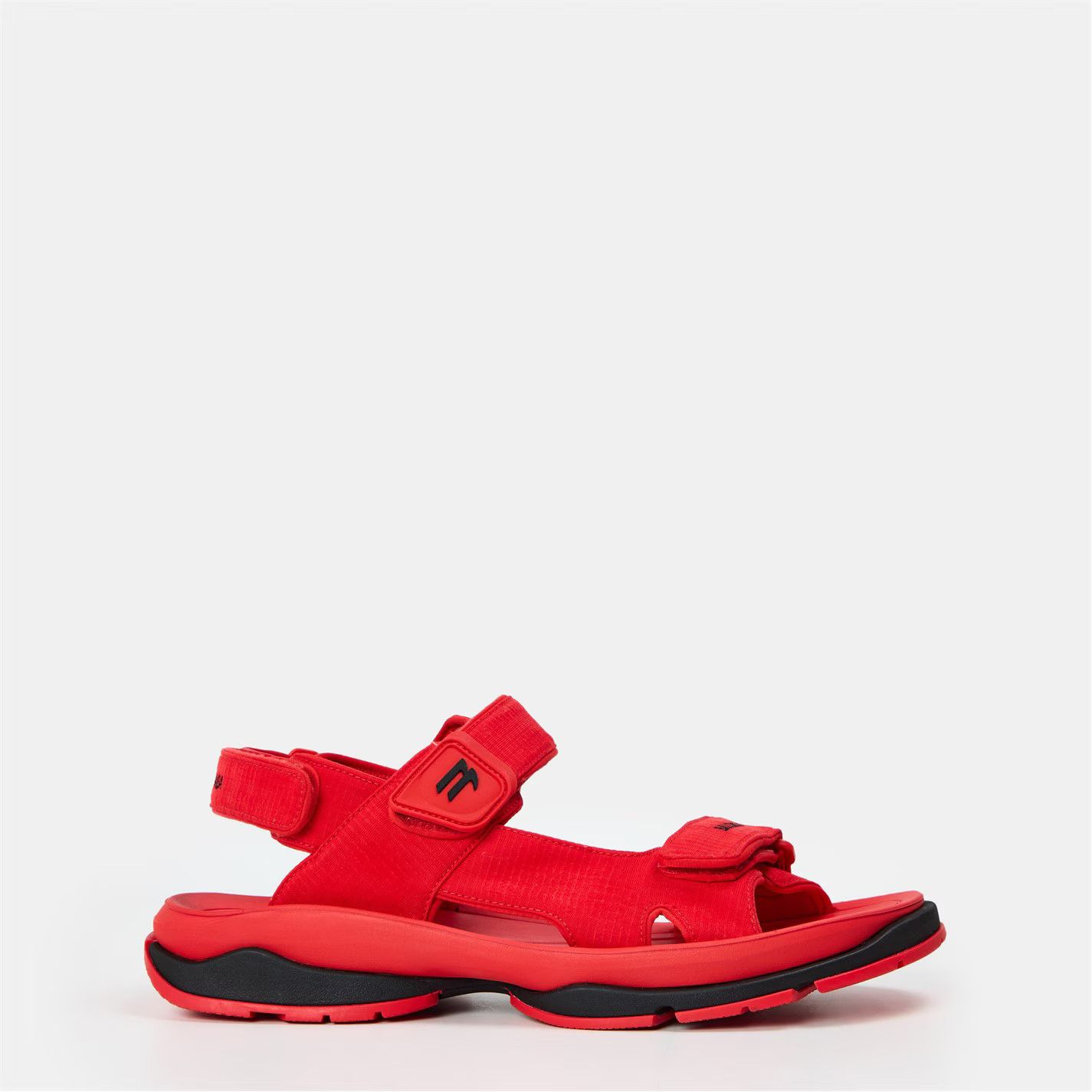 Balenciaga o1g2r1mq0226 Flat Sandals In Red Size US 12 / EU 45 - 1 Thumbnail