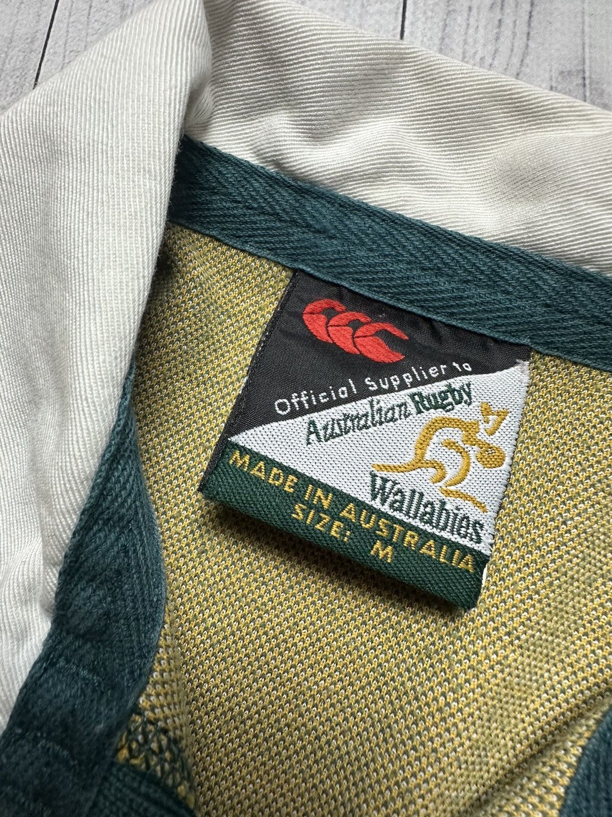 Canterbury of New Zealand × Vintage Vintage Australia rugby jersey Canterbury Vodafone size M Size US M / EU 48-50 / 2 - 4 Thumbnail