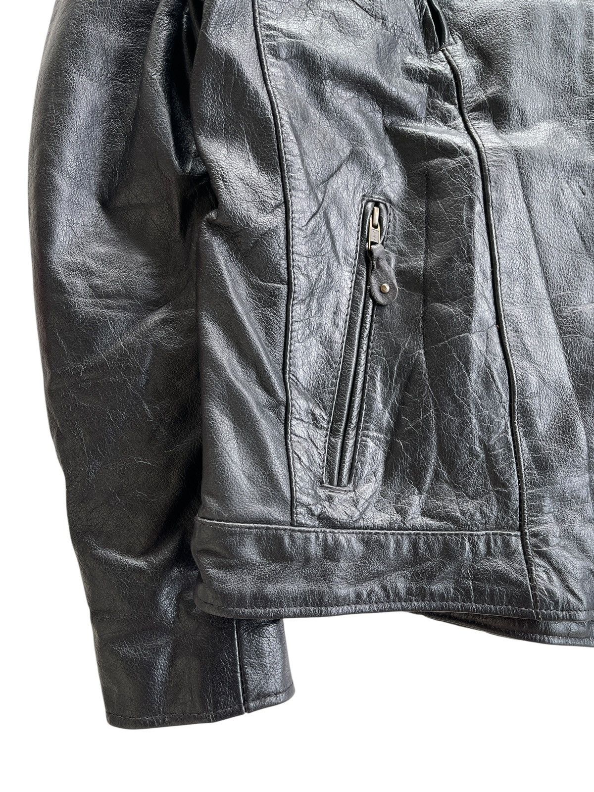 Leather Vintage Black Leather Rider Racing Jacket Size US XL / EU 56 / 4 - 18 Thumbnail
