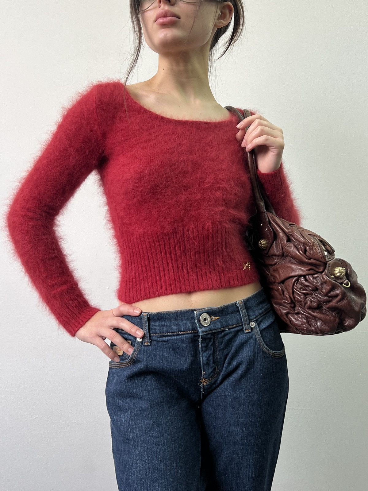 Dolce & Gabbana Vintage Dolce & Gabbana wool Cardigan angora Sweater Size S / US 4 / IT 40 - 2 Thumbnail
