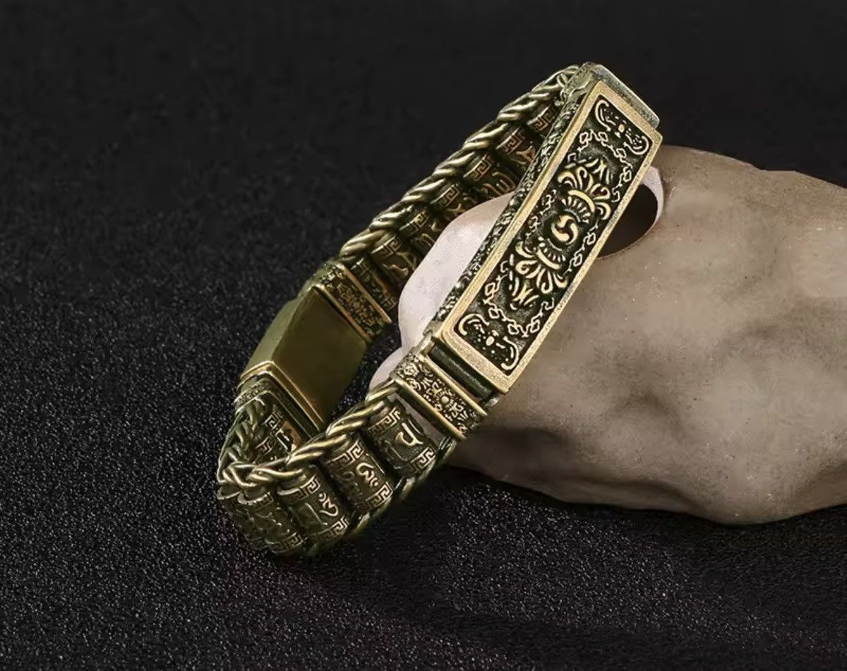 Handmade Multiplier Vajra Six Words Chains Bracelets Size ONE SIZE - 4 Thumbnail