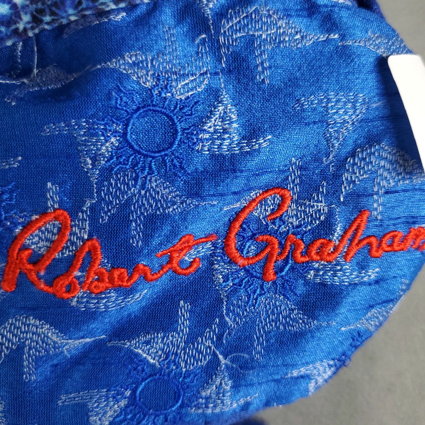 Robert Graham Robert Graham Button-Up Shirt Mens Medium Blue Geometric Short Sleeve Classic Preppy Size US M / EU 48-50 / 2 - 6 Thumbnail