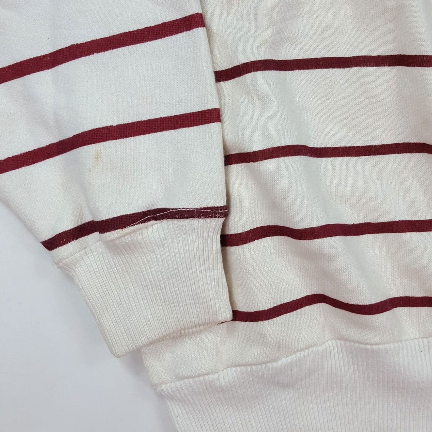 Etro VINTAGE House Of Lloyd Sweatshirt Women’s Medium Crewneck Striped Cheerleader Teddy Bear University College Retro Pullover Size M / US 6-8 / IT 42-44 - 5 Thumbnail