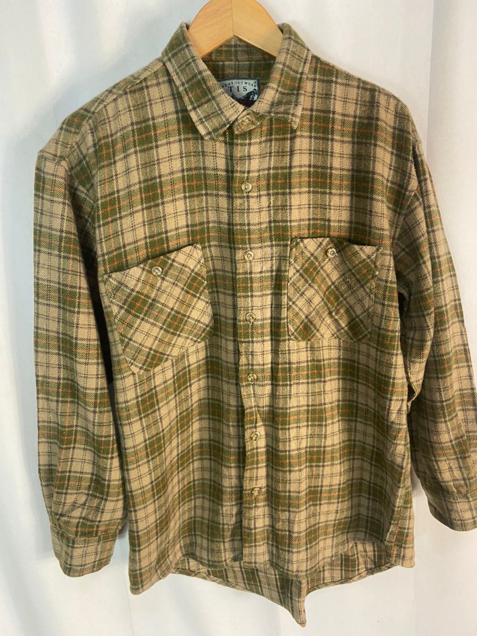 Flannel × Vintage Greatoutwear tis wool flannel button up shirt Size US L / EU 52-54 / 3 - 2 Thumbnail