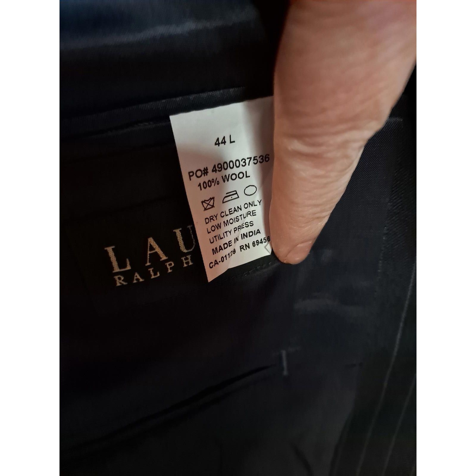 Lauren Ralph Lauren Lauren Ralph Lauren Black Pinstripe 2 Piece Suit Size 44L Size 44R - 6 Thumbnail
