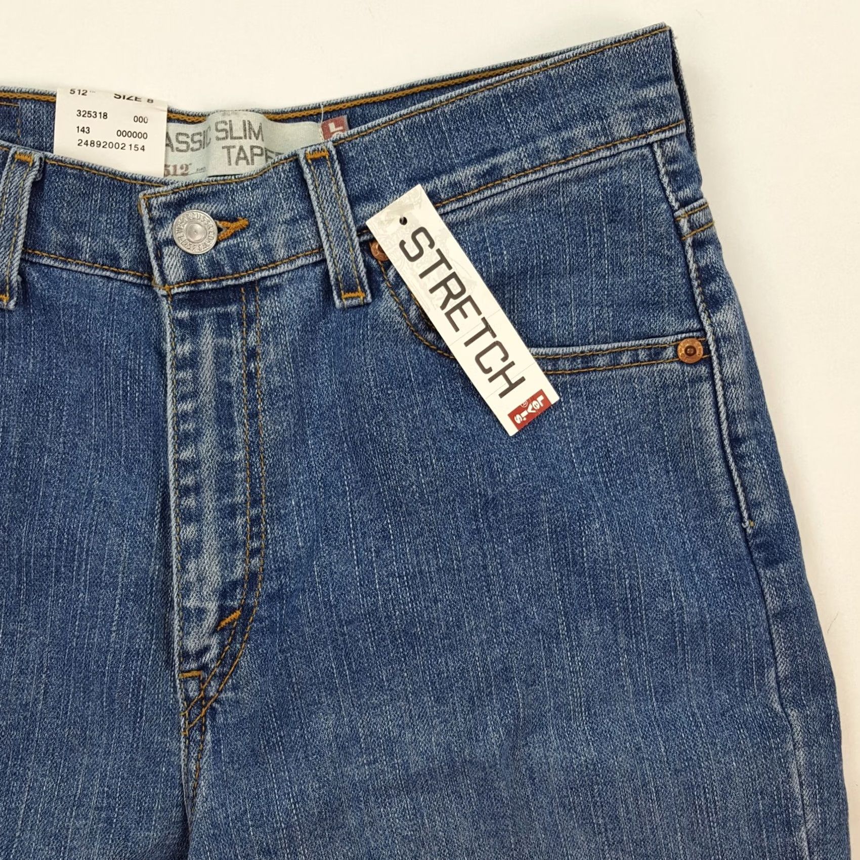 Levi's VINTAGE Levi's 512 Slim Jeans Womens Size 8 Blue Denim 31in Inseam 30in Waist Y2K 90s Retro Rock Workwear Fashion Size 30" / US 8 / IT 44 - 5 Thumbnail