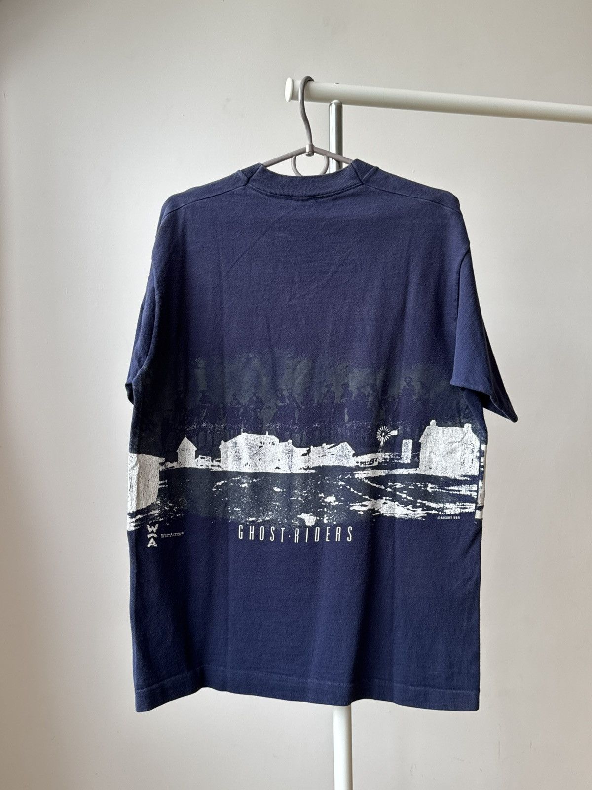 Vintage Vintage 90s Ghost Rider Cowboys Western Single Stitch Tee Size US M / EU 48-50 / 2 - 2 Thumbnail