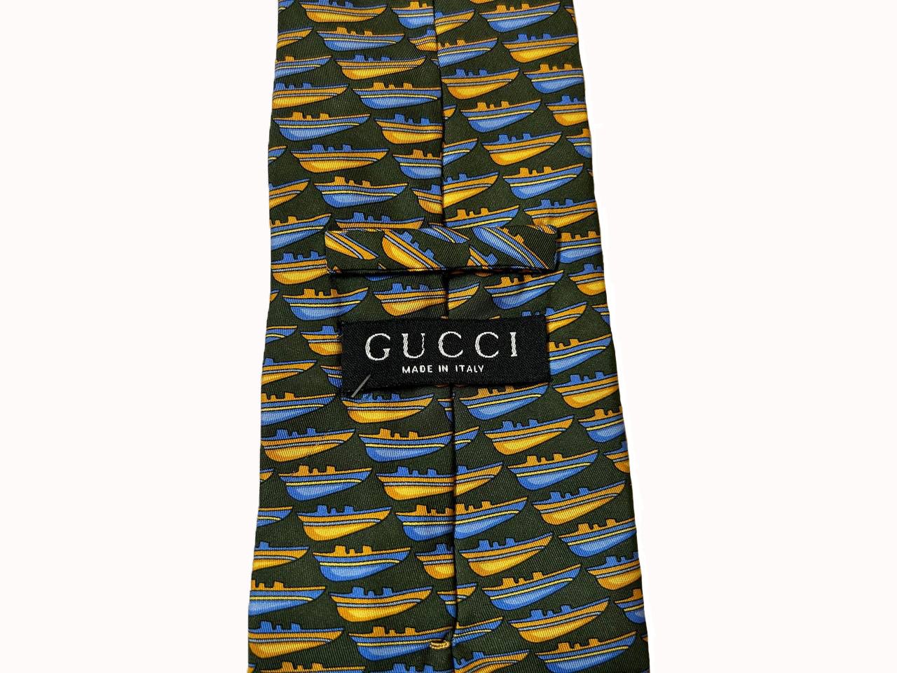 Gucci Silk vintage Gucci tie Size ONE SIZE - 3 Thumbnail