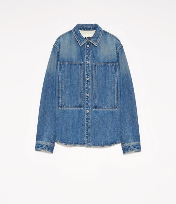 Jil Sander o1w1db10825 Denim Shirt in Blue Size M / US 6-8 / IT 42-44 - 1 Thumbnail