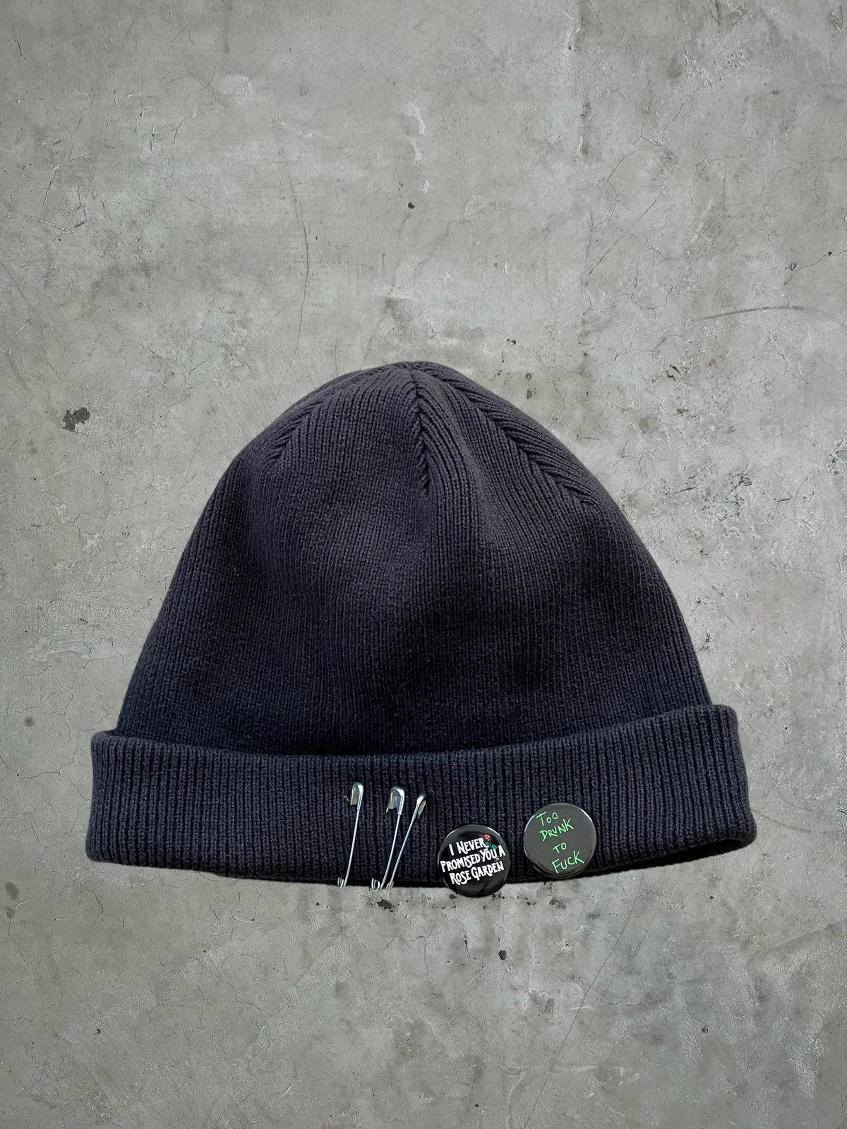 Pre-owned Supreme Beanie W/ Pins In Black