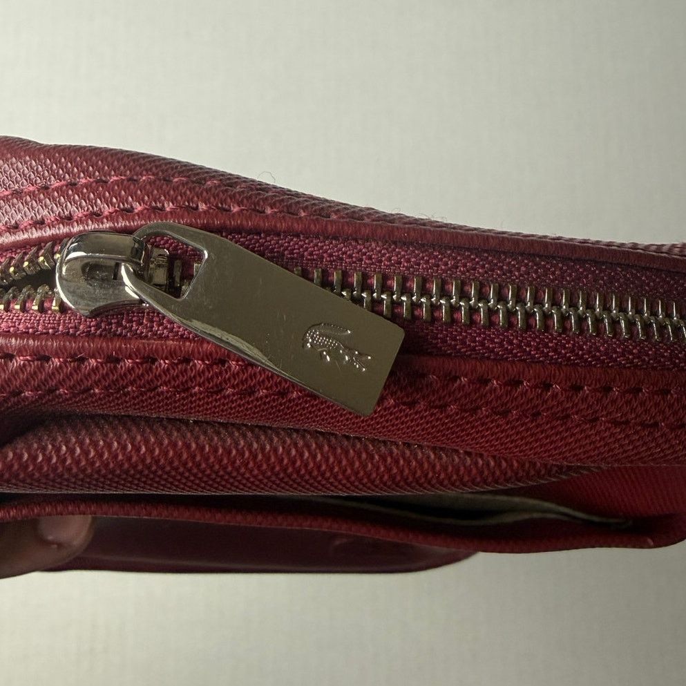 Lacoste Lacoste Crossbody Bag - Burgundy with Blue Strap Size ONE SIZE - 8 Thumbnail