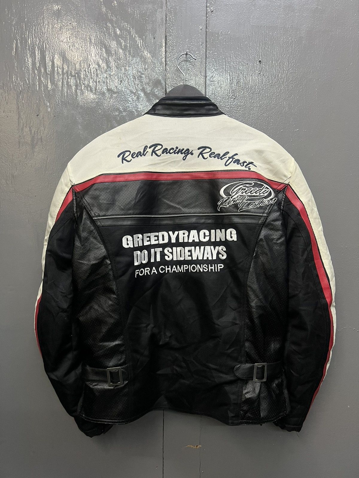 Japanese Brand Greedy Racing Biker Jacket Size US XL / EU 56 / 4 - 4 Thumbnail