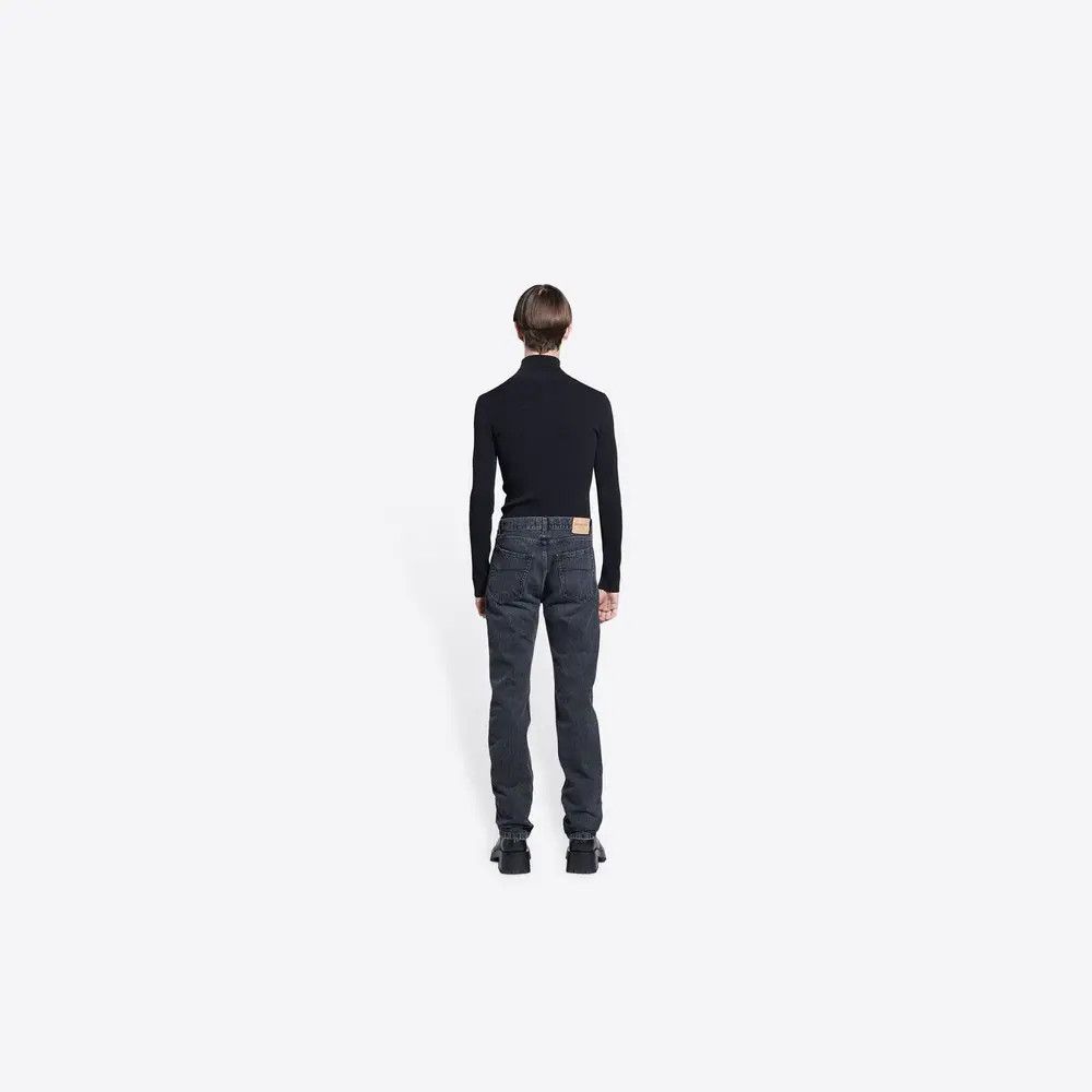 Balenciaga o1w1db10425 Year Of The Tiger Normal Fit Denim Pant Black Size US 31 - 5 Thumbnail