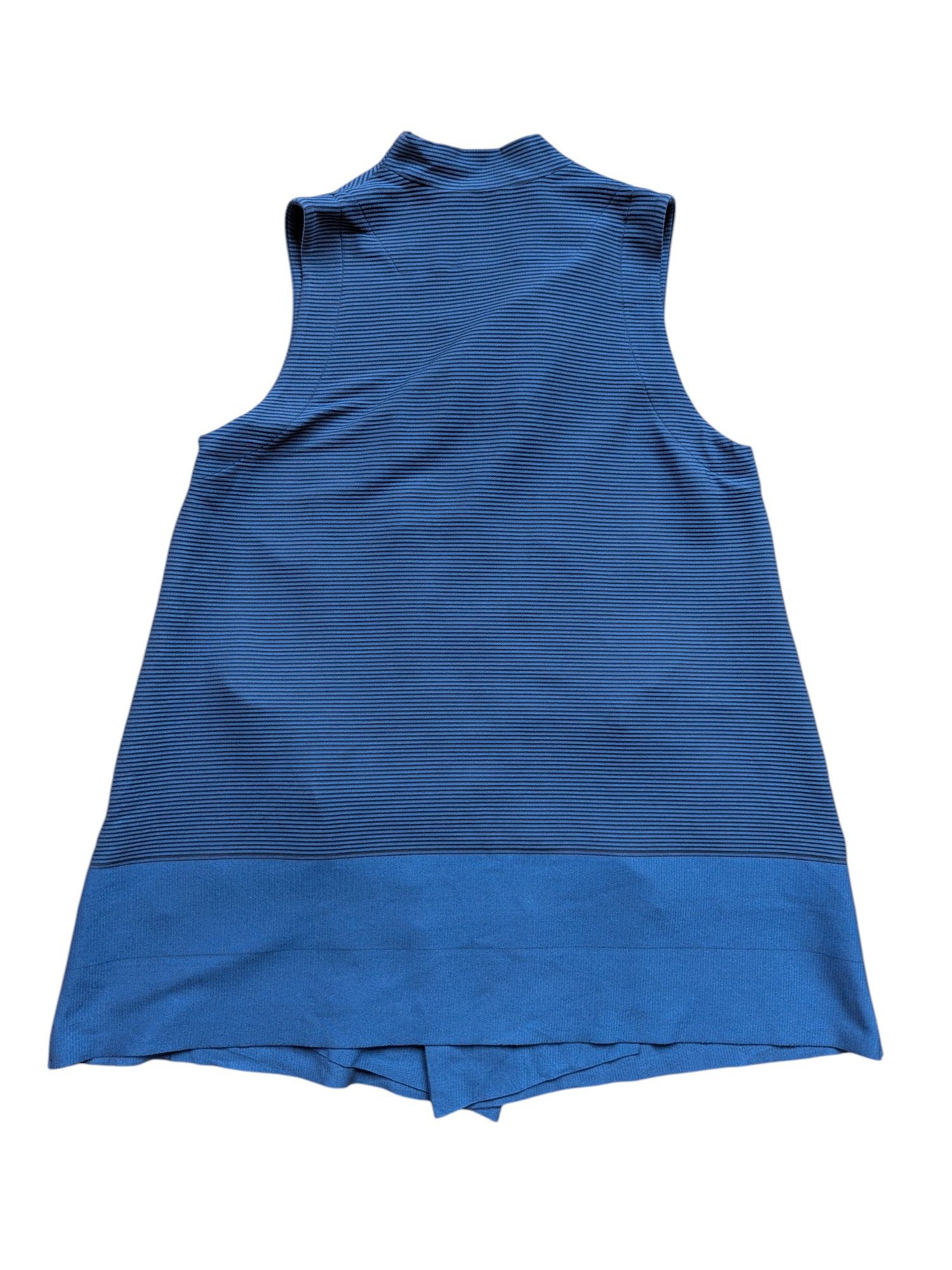 Designer × Issey Miyake Vintage Issey Miyake Sleeveless Blouse Striped Size M / US 6-8 / IT 42-44 - 2 Thumbnail