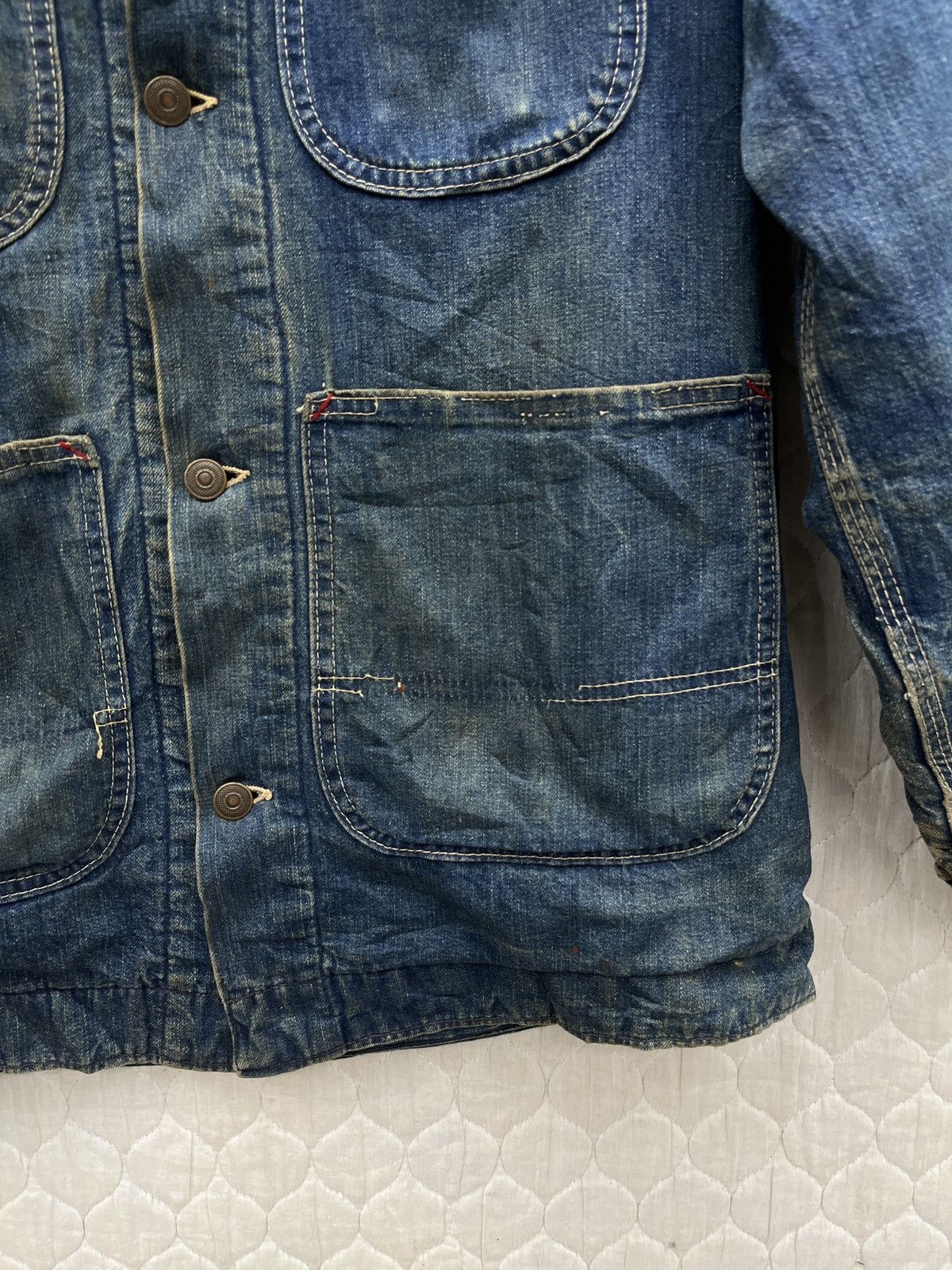 Sears 🔥STEALS🔥 VTG SEARS BLANKET LINED DENIM CHORE JACKET Size US S / EU 44-46 / 1 - 11 Thumbnail
